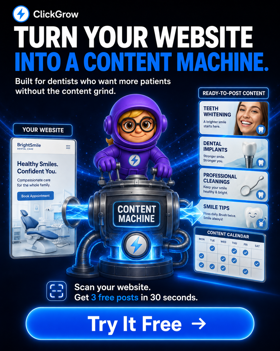 ClickGrow AI Facebook ad
