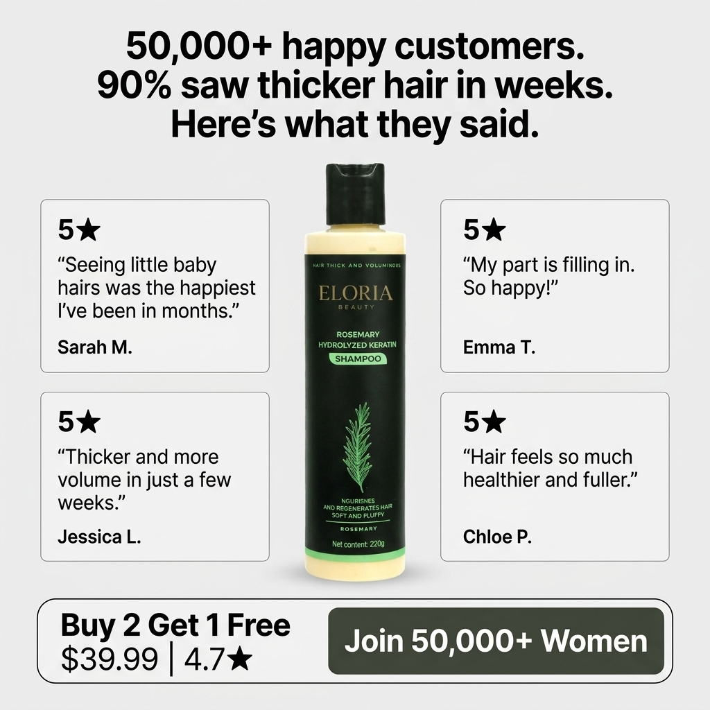 Madison Rose Facebook ad: Nourish Your Hair Naturally