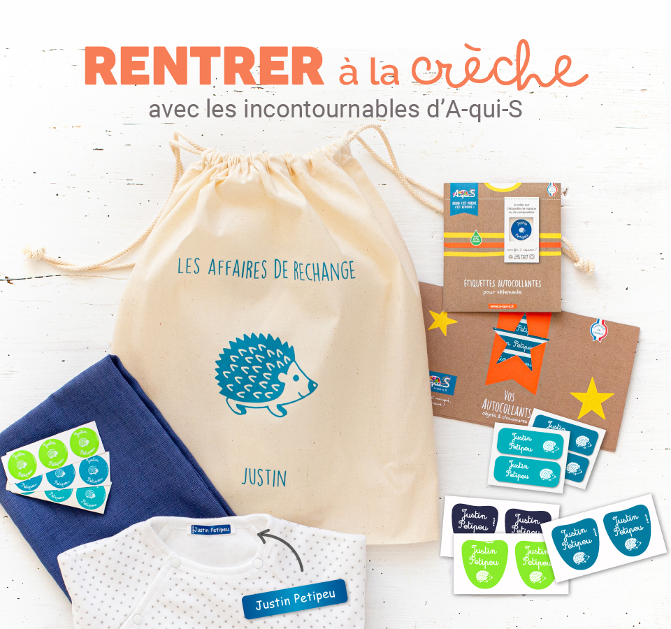 A-qui-S Facebook ad: Tout marquer, tout retrouver!
