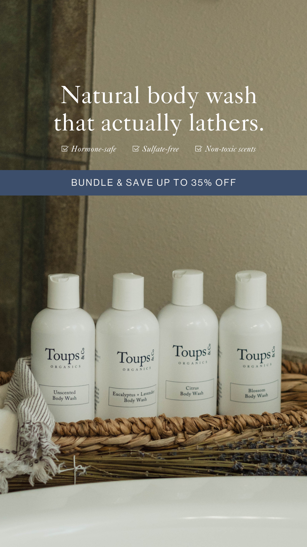 Toups and Co Organics Facebook ad