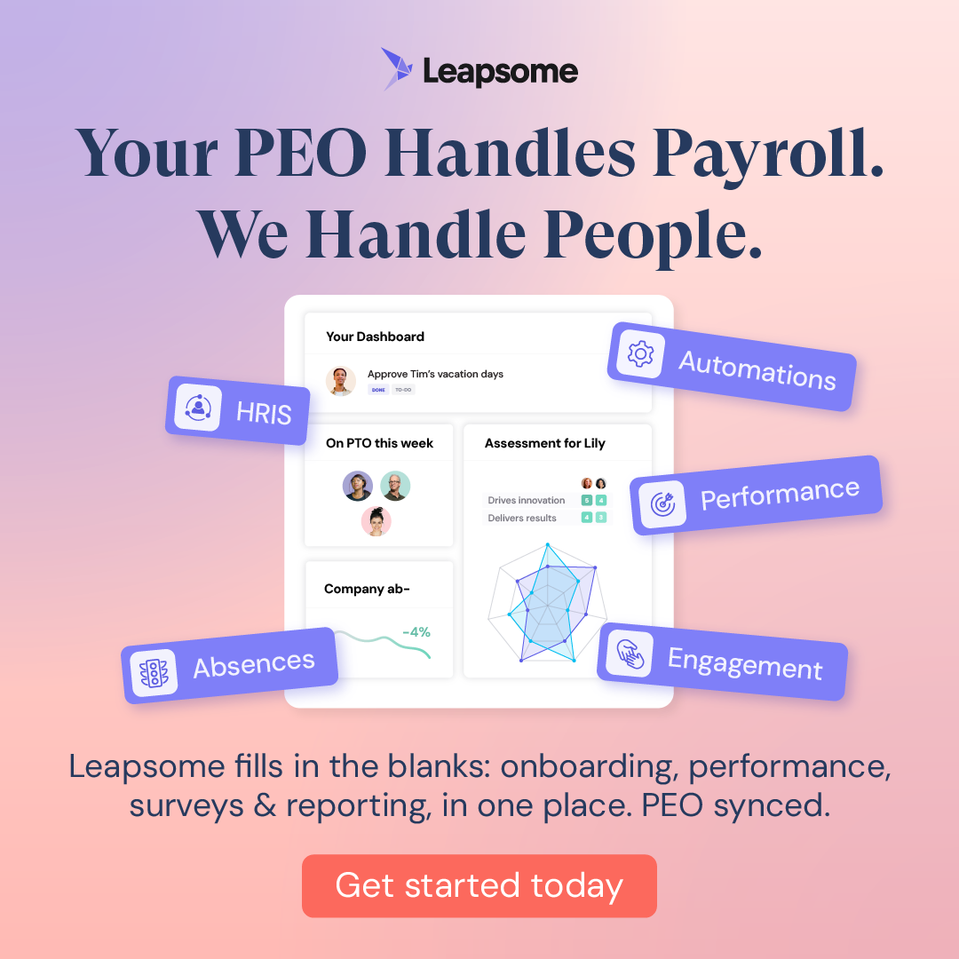 Leapsome Facebook ad