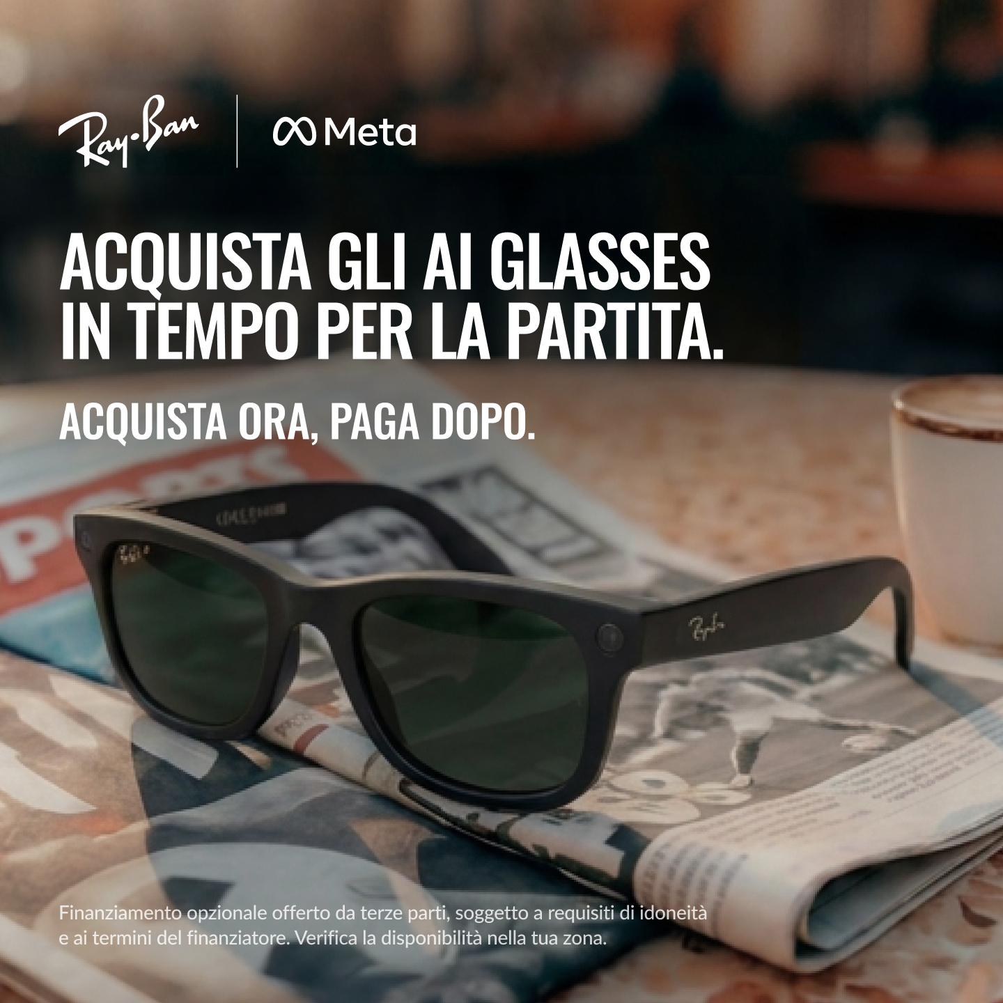 Ray-Ban Meta Facebook ad