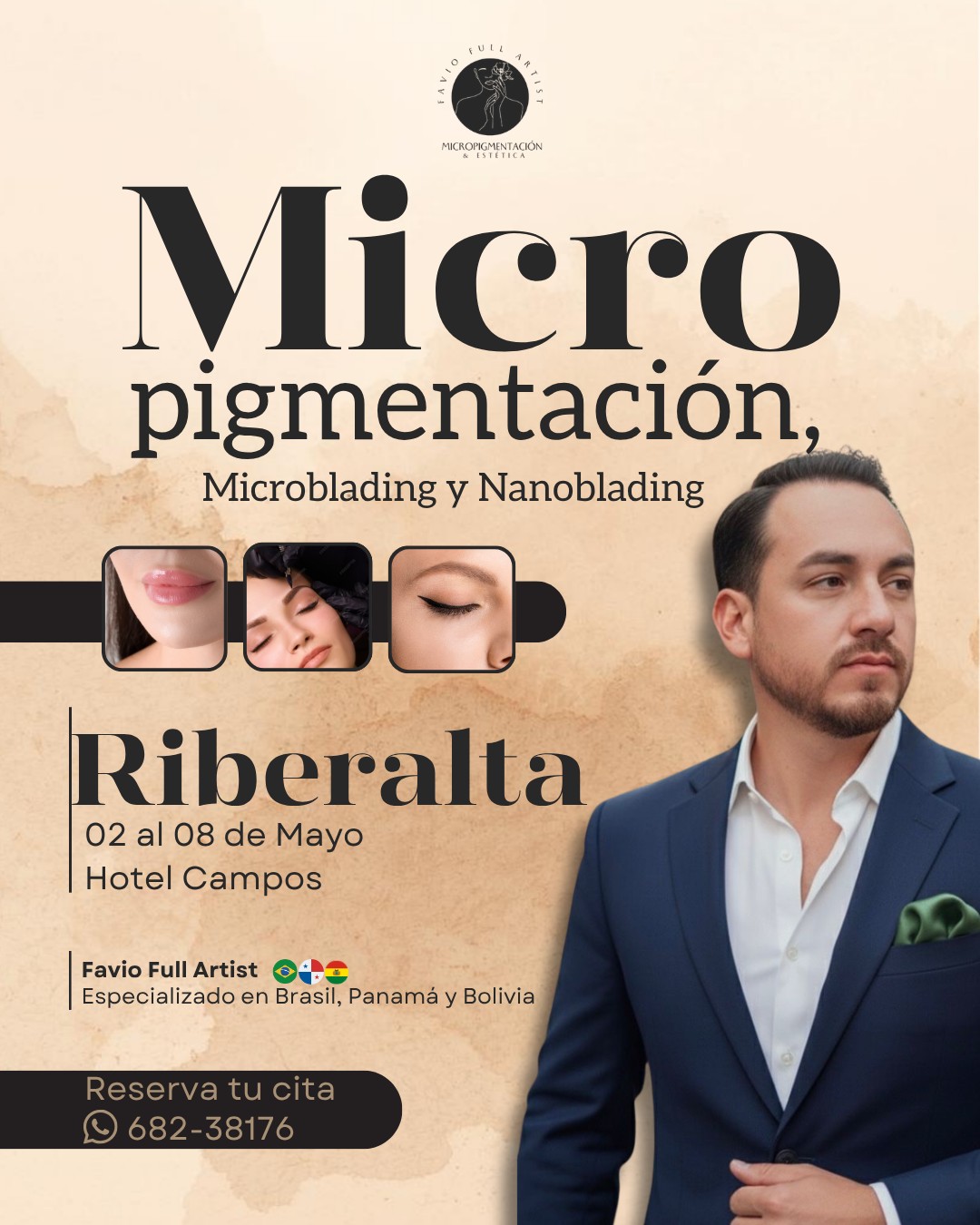 Favio Full Artist - Micropigmentación & Estética Facebook ad: Atención por tiempo limitado en Riberalta