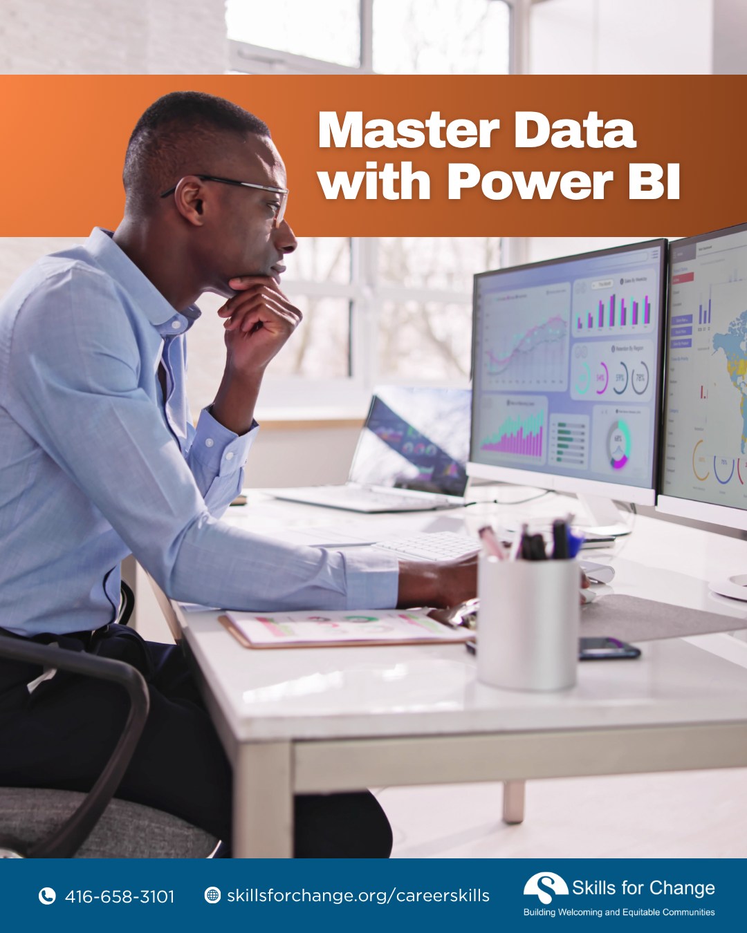 Skills for Change Facebook ad: *2026 - March - Data Analytics on Microsoft PowerBI