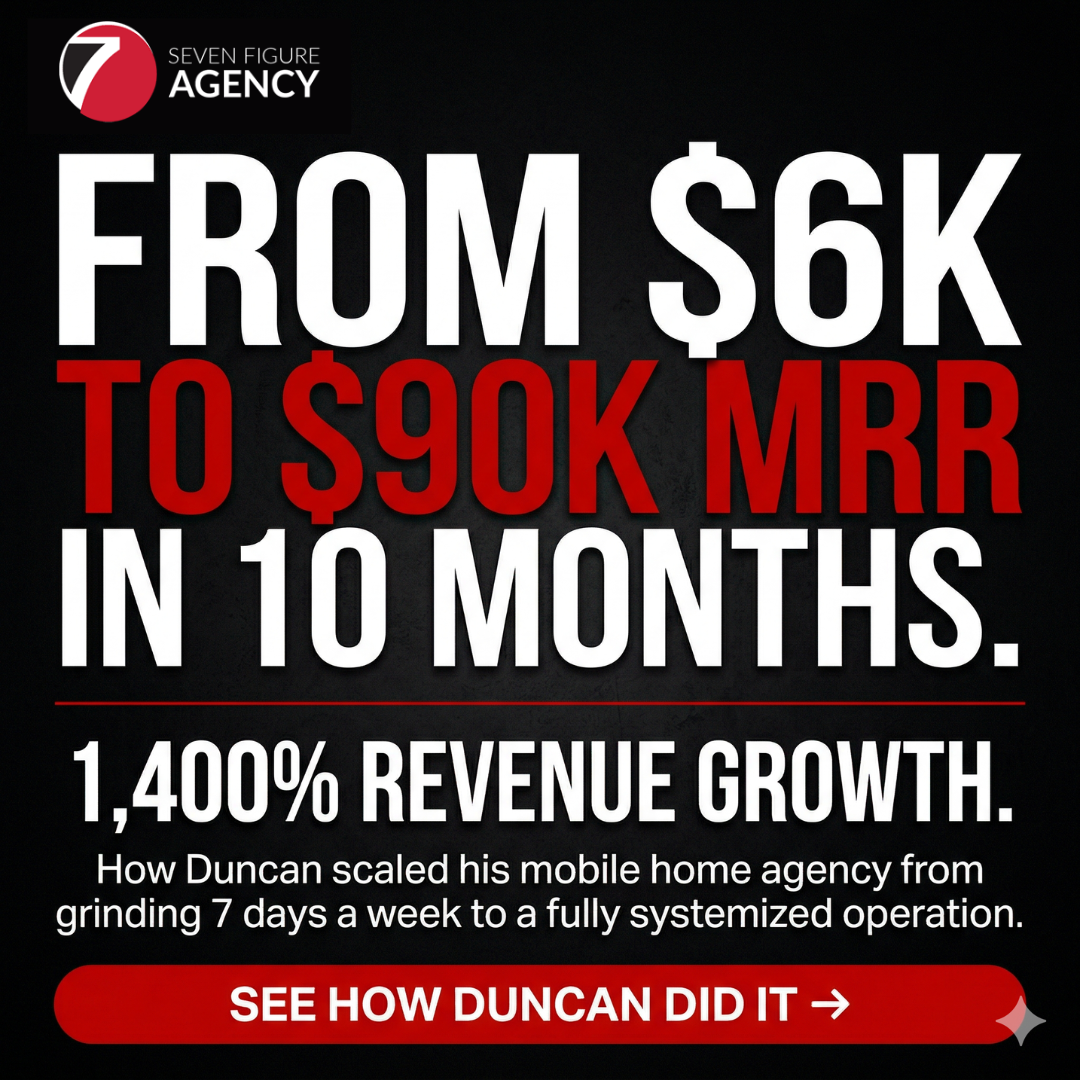 Seven Figure Agency Facebook ad