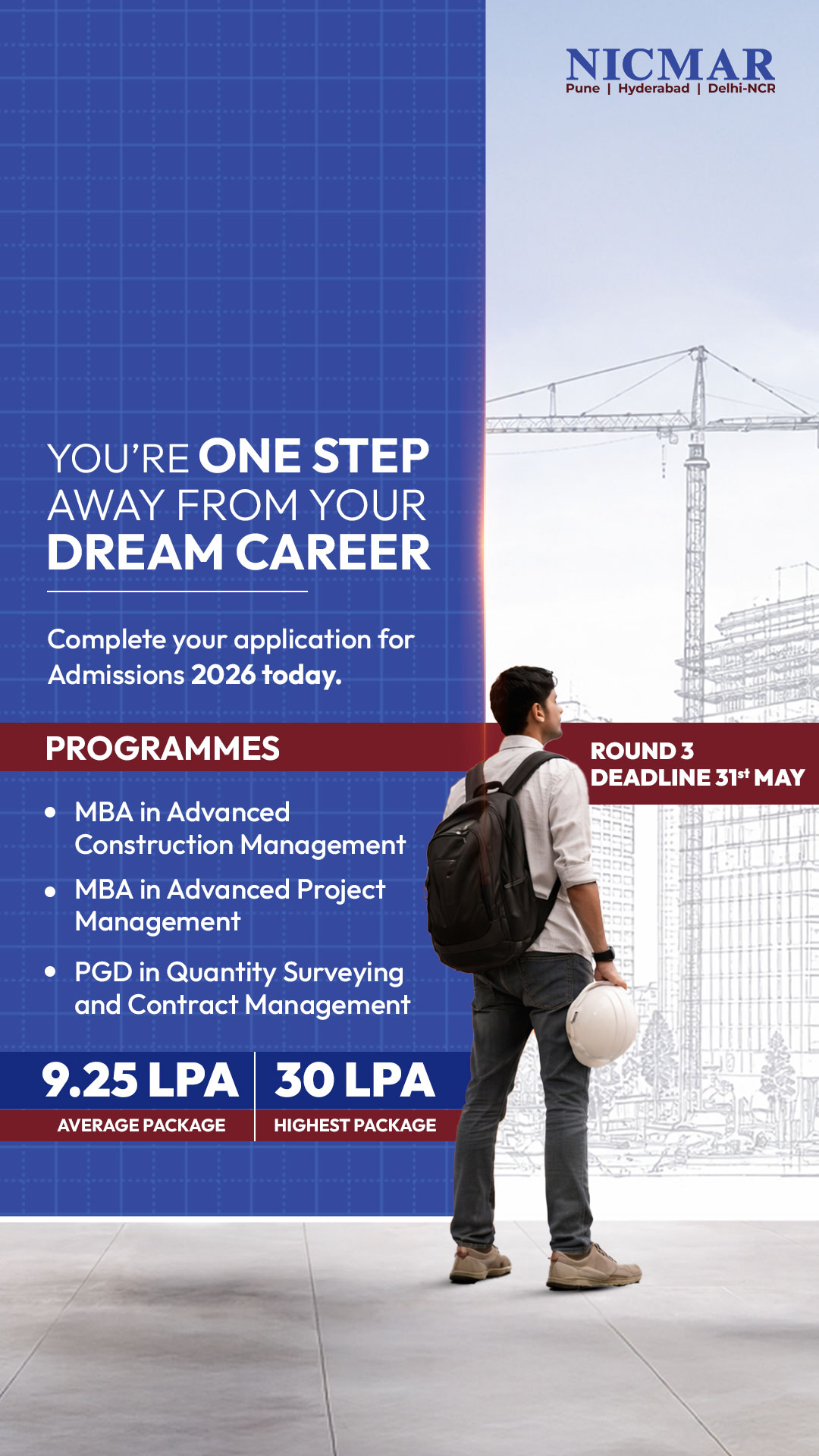 NICMAR University Facebook ad
