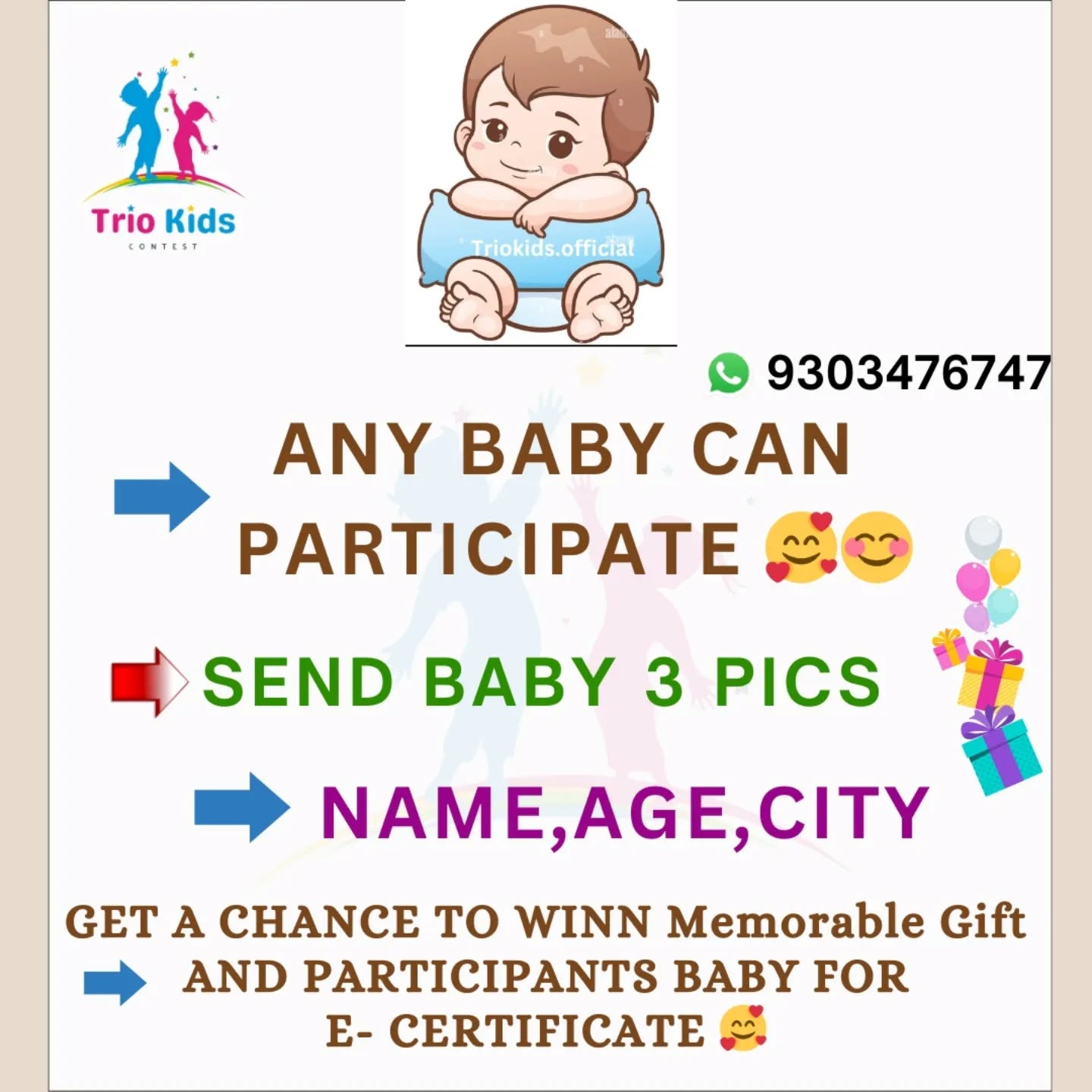 Thetriokids official Facebook ad