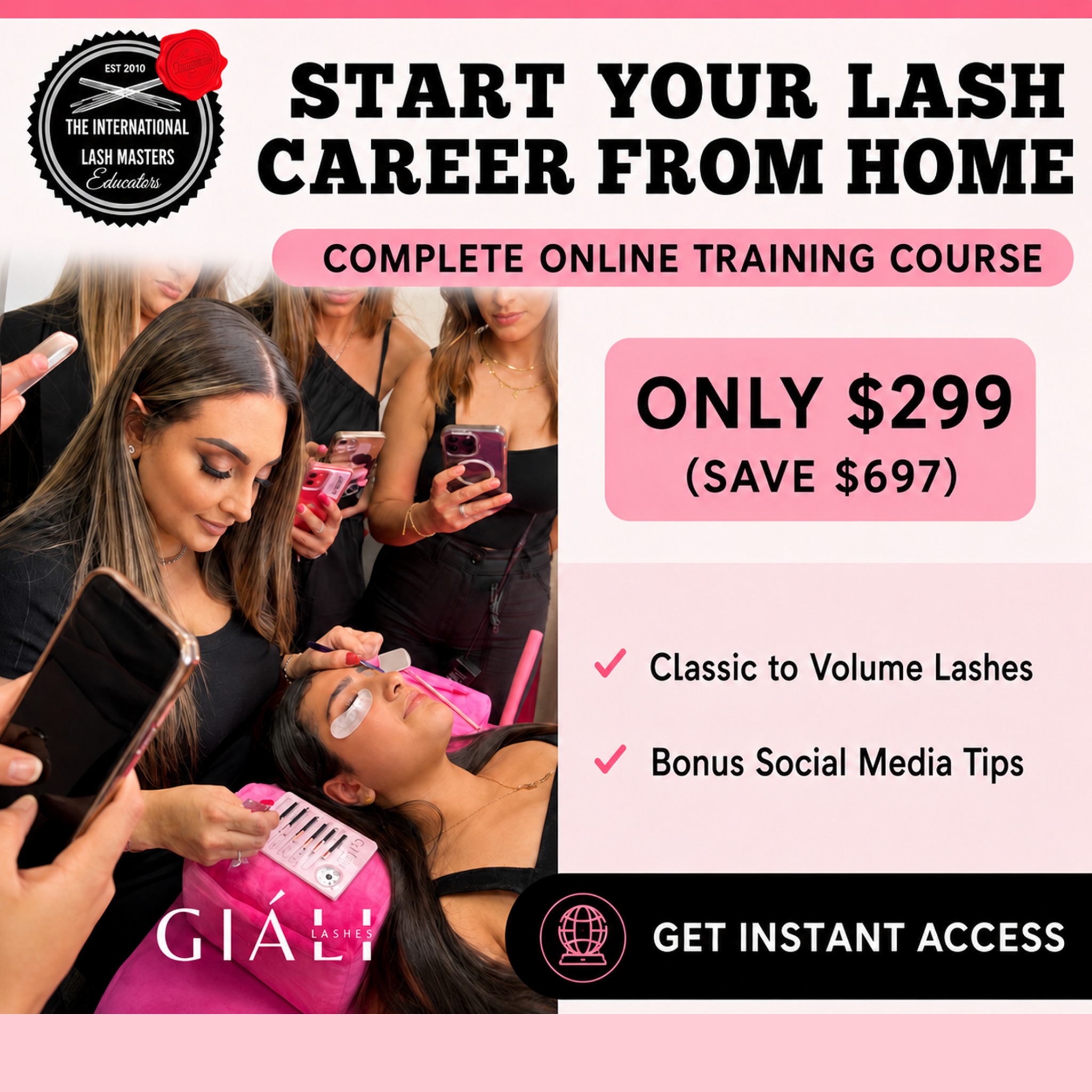 Giáli Lashes Facebook ad