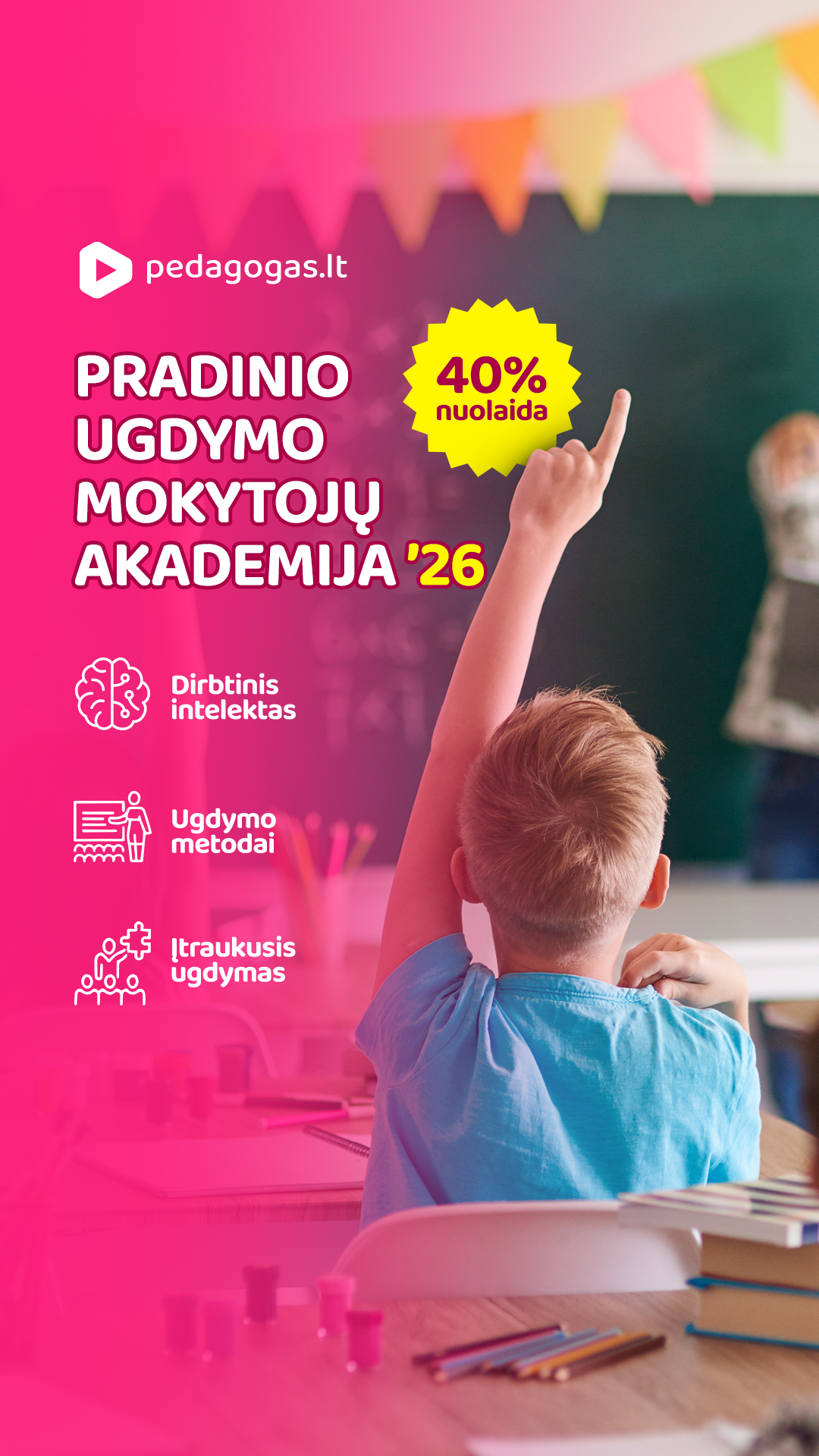 Pedagogas.lt Facebook ad