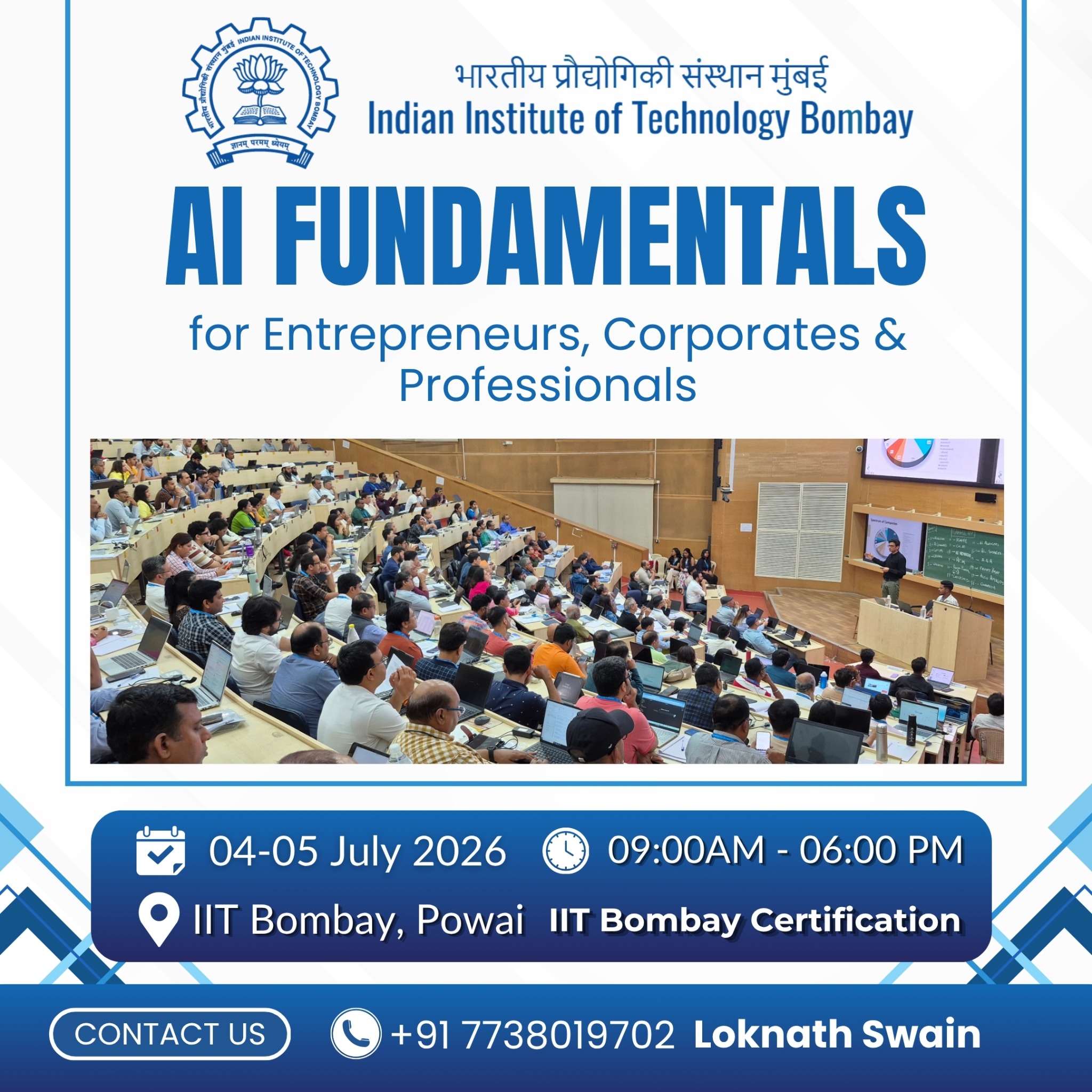 AI Mastery Mentor Facebook ad: IIT Bombay launches 14th AI 2 days Training