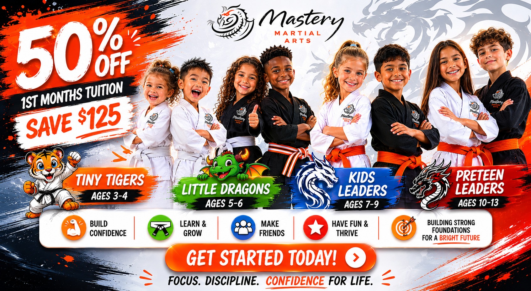 Mastery Martial Arts Facebook ad