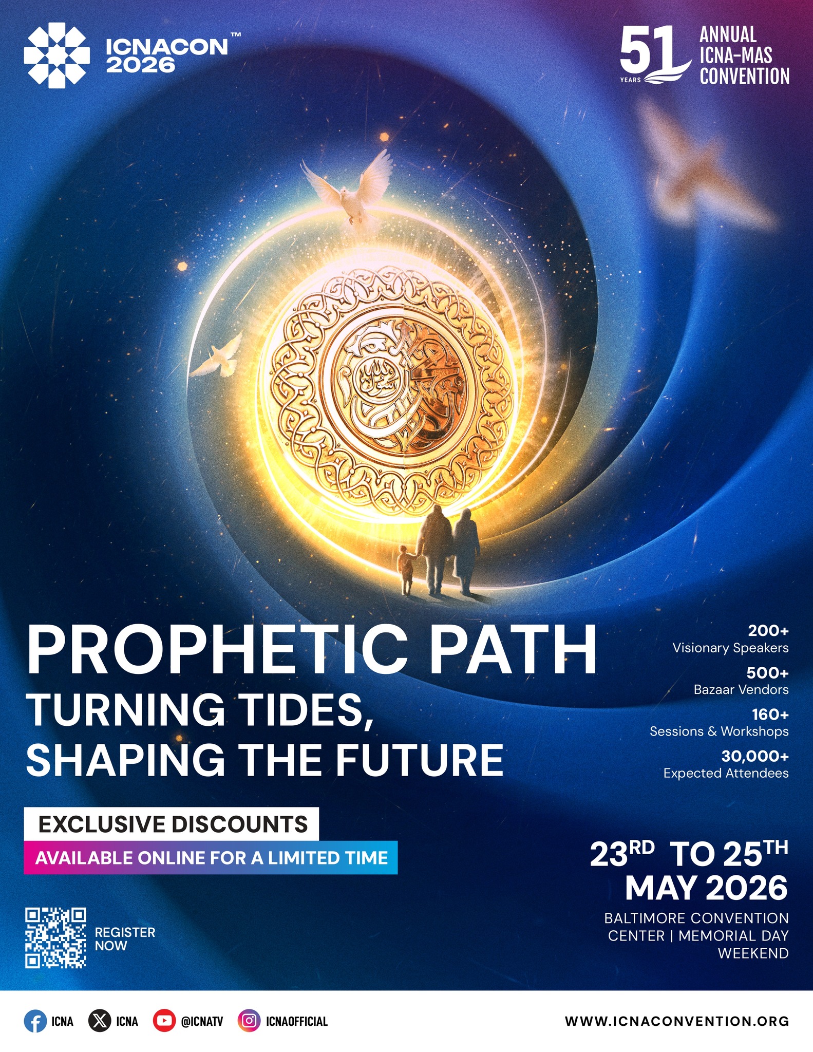 ICNA Facebook ad: ICNA-MAS ANNUAL CONVENTION, Baltimore, The Annual ICNA-MAS…