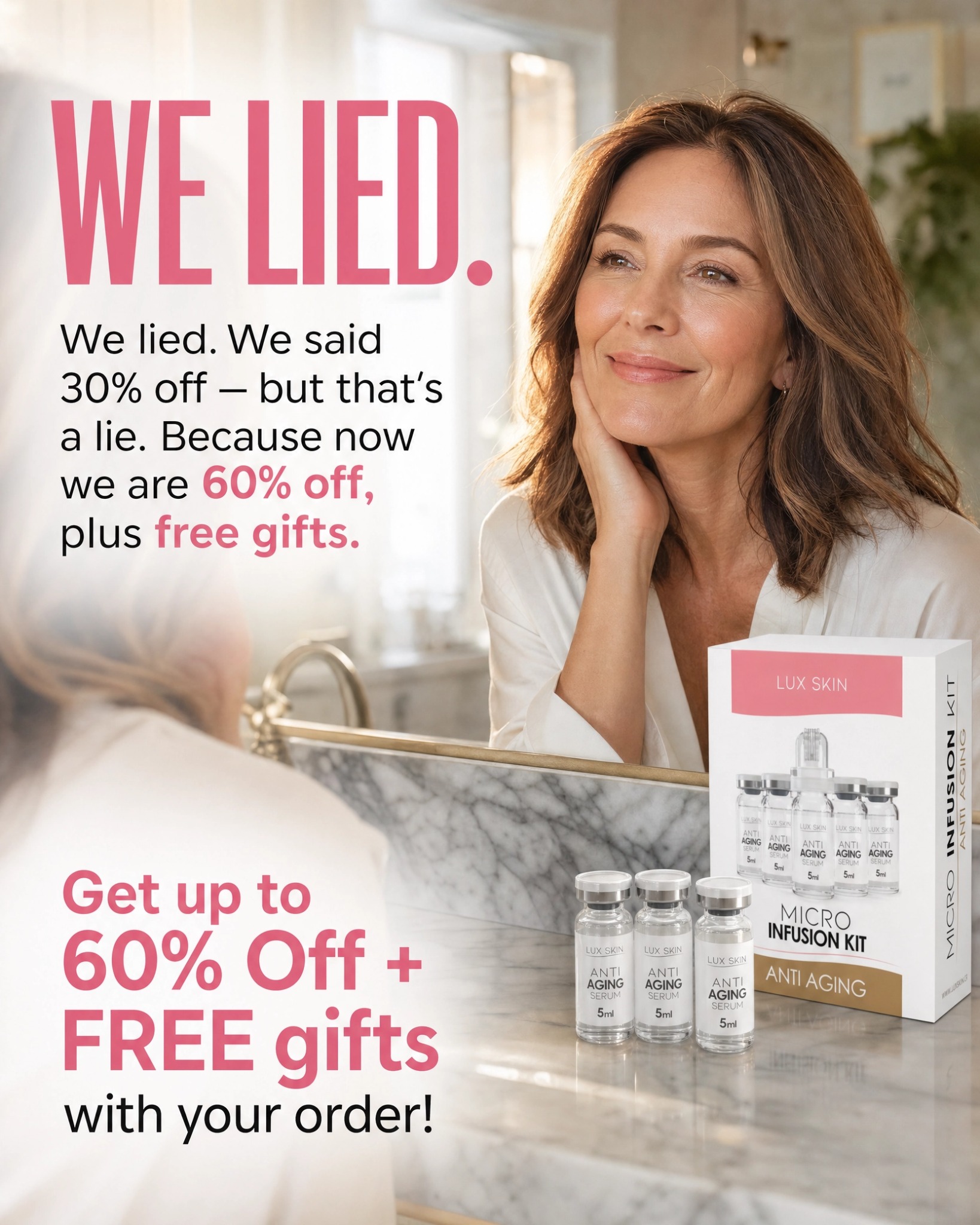 LUX SKIN Facebook ad
