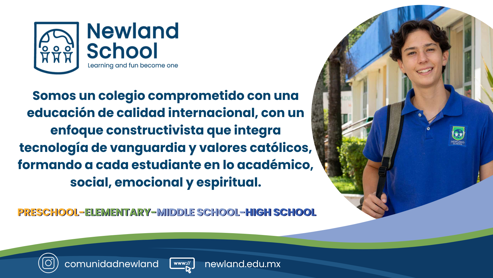Newland School Facebook ad: Newland School