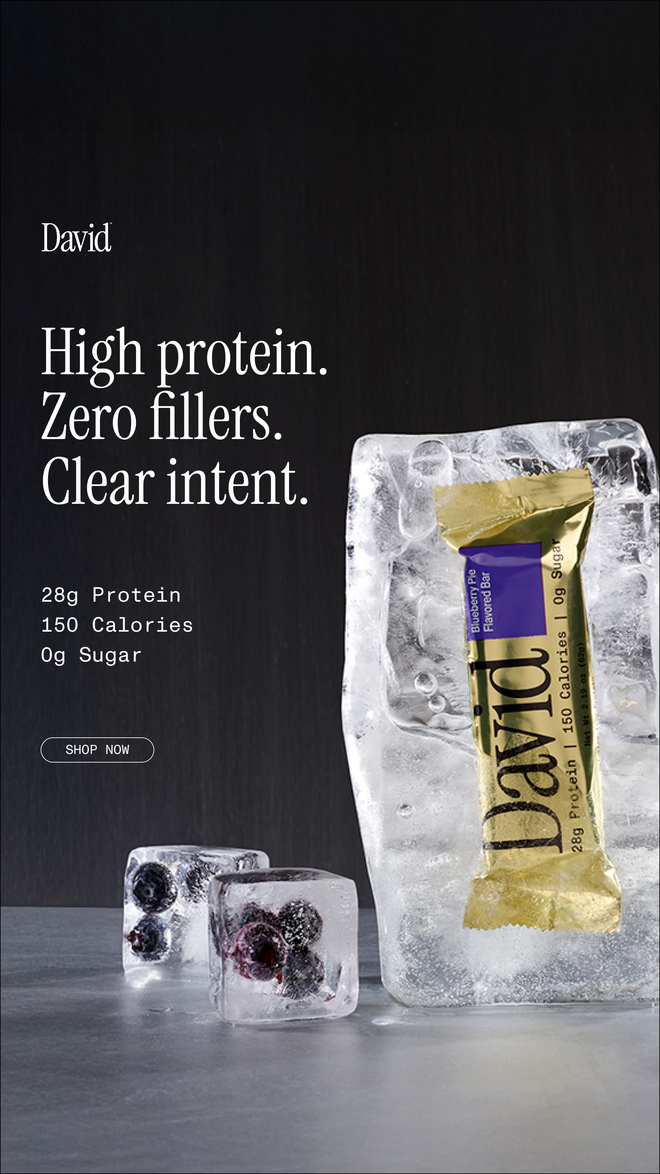 David Protein Facebook ad