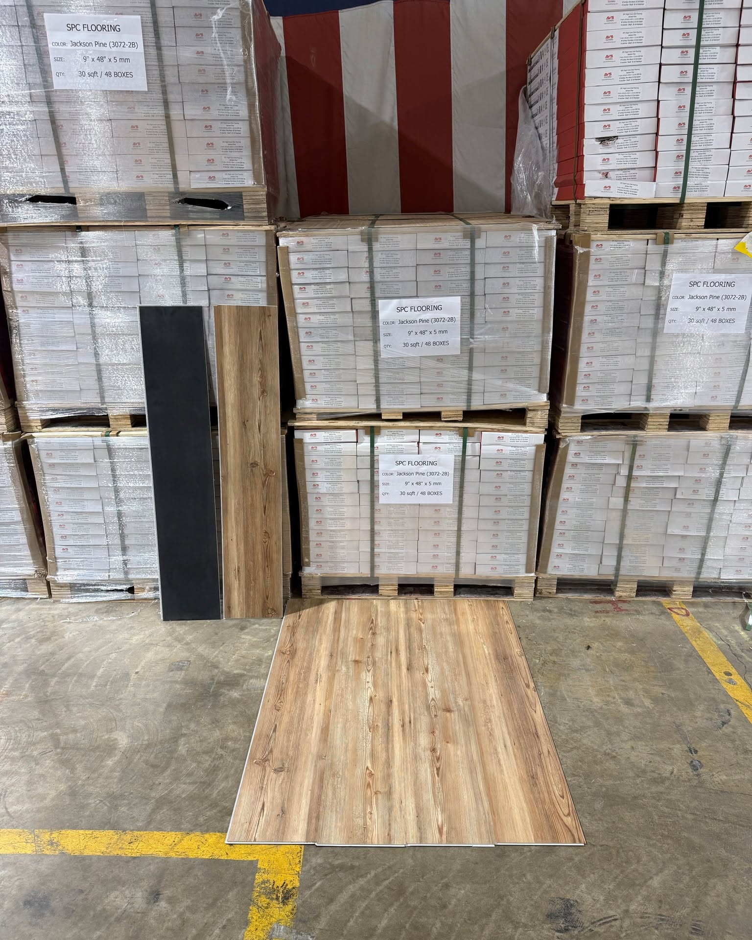 Kyler Johnson Facebook ad: 9x48 12mil 5mm LVP Flooring In Stock (Jackson Pine…