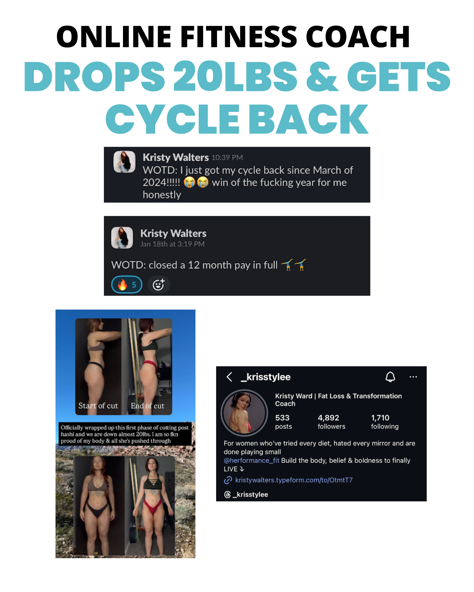 Caroline Biddle Facebook ad