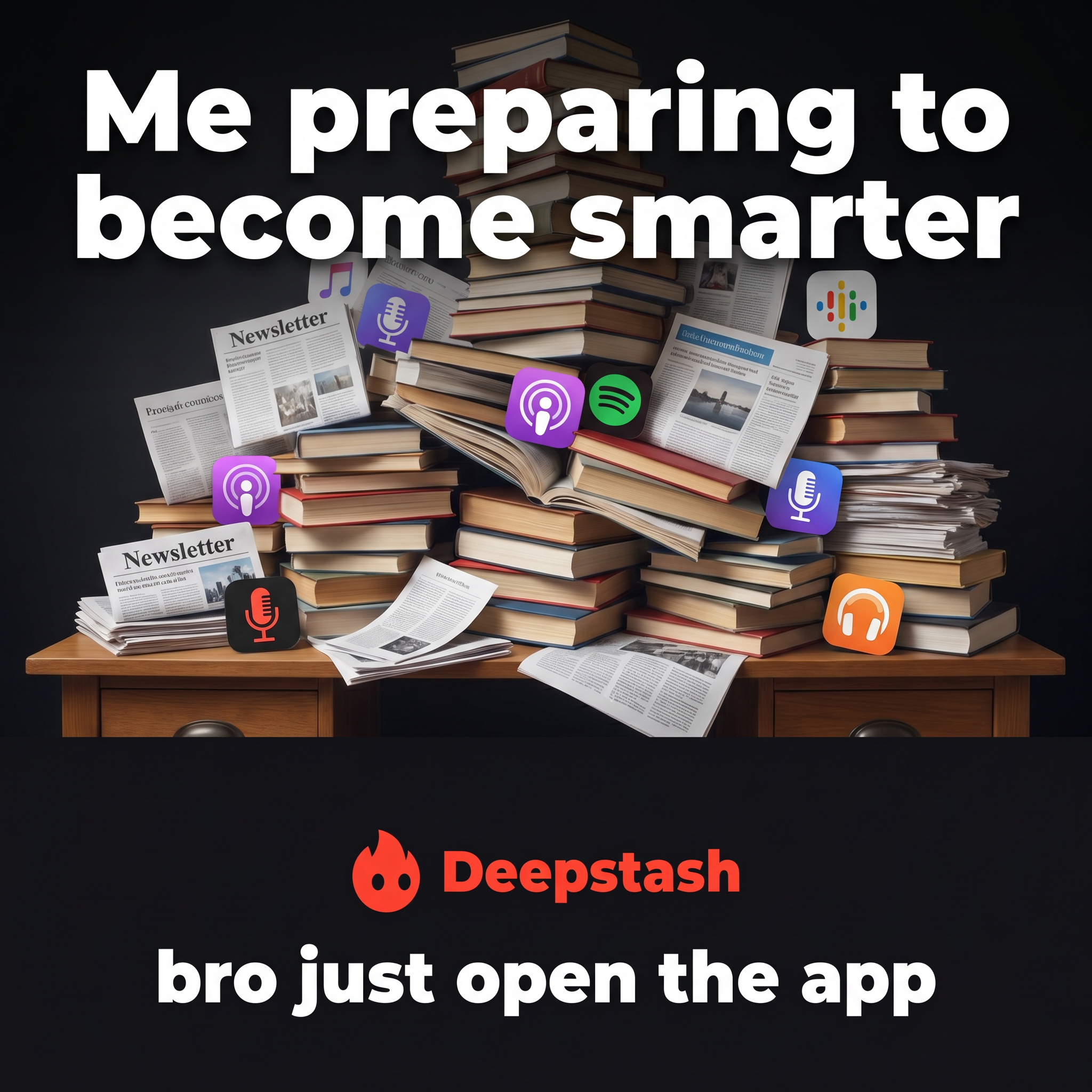 Deepstash Facebook ad
