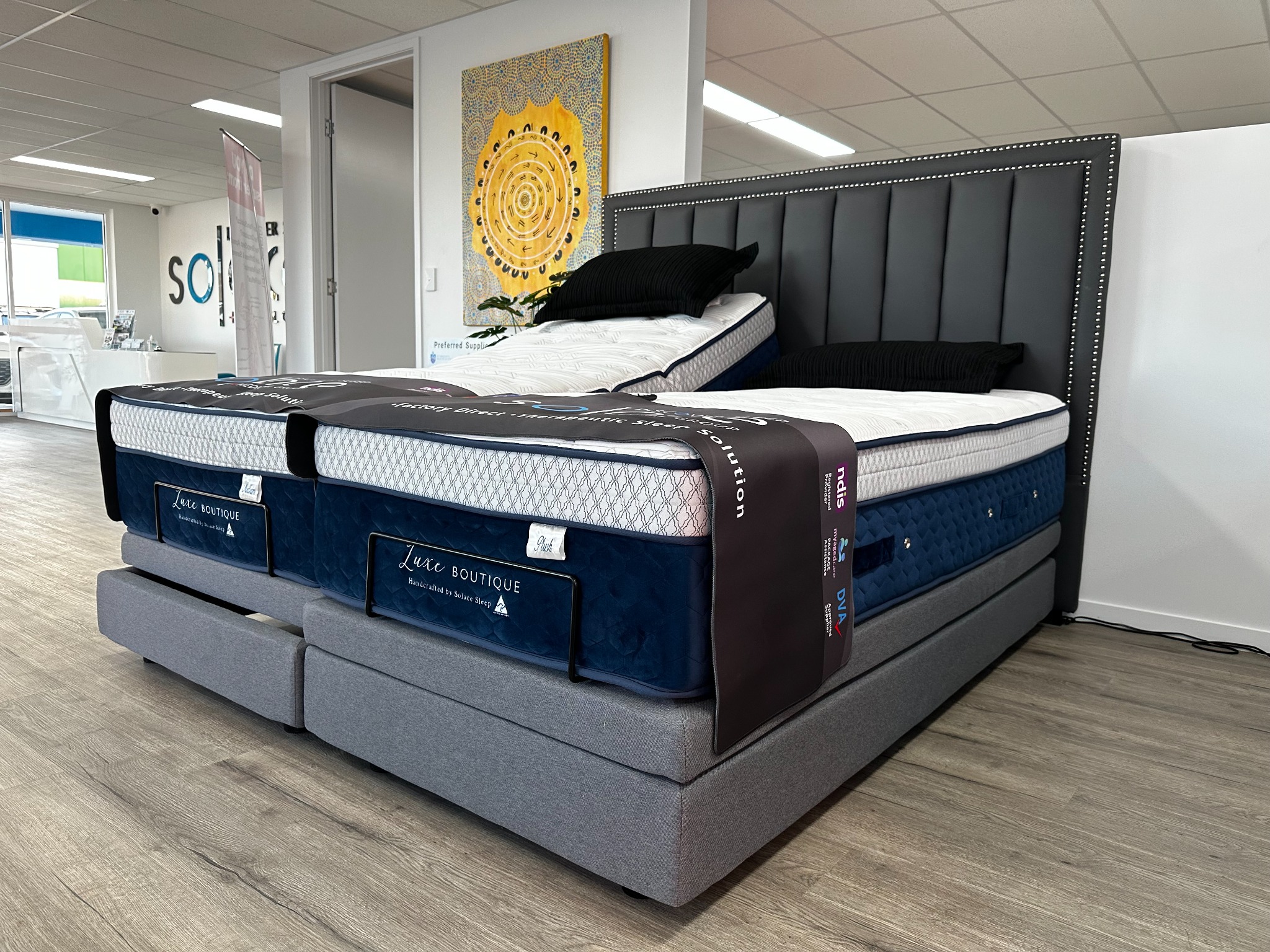 Solace Sleep Facebook ad: Refresh Your Rest with Solace Sleep's Cutting-Edge…