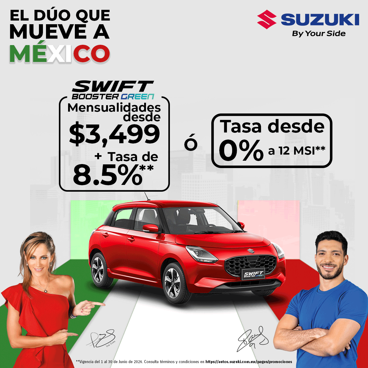 SUZUKI México Facebook ad: SWIFT BoosterGreen
