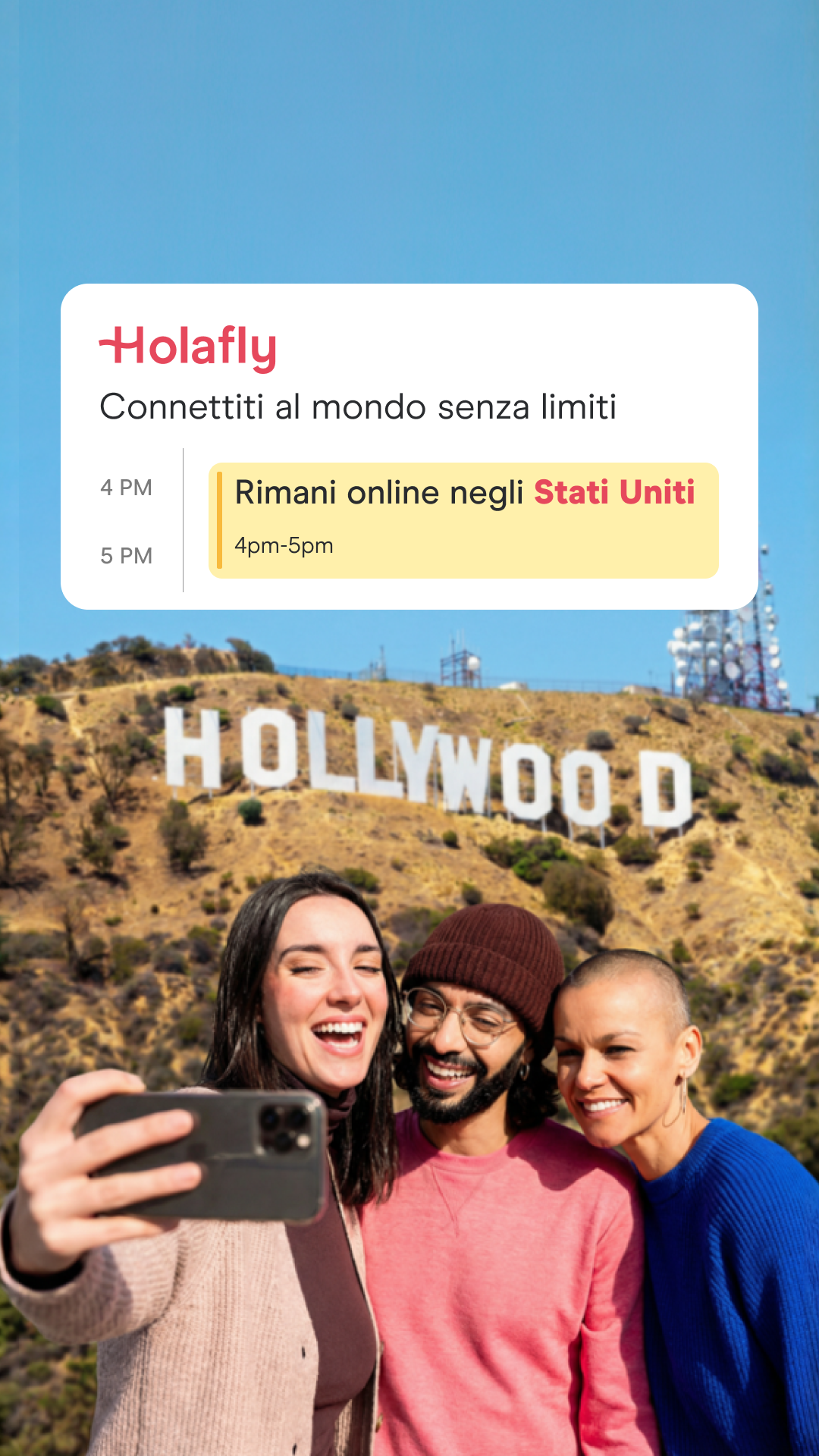 Holafly Italian Facebook ad