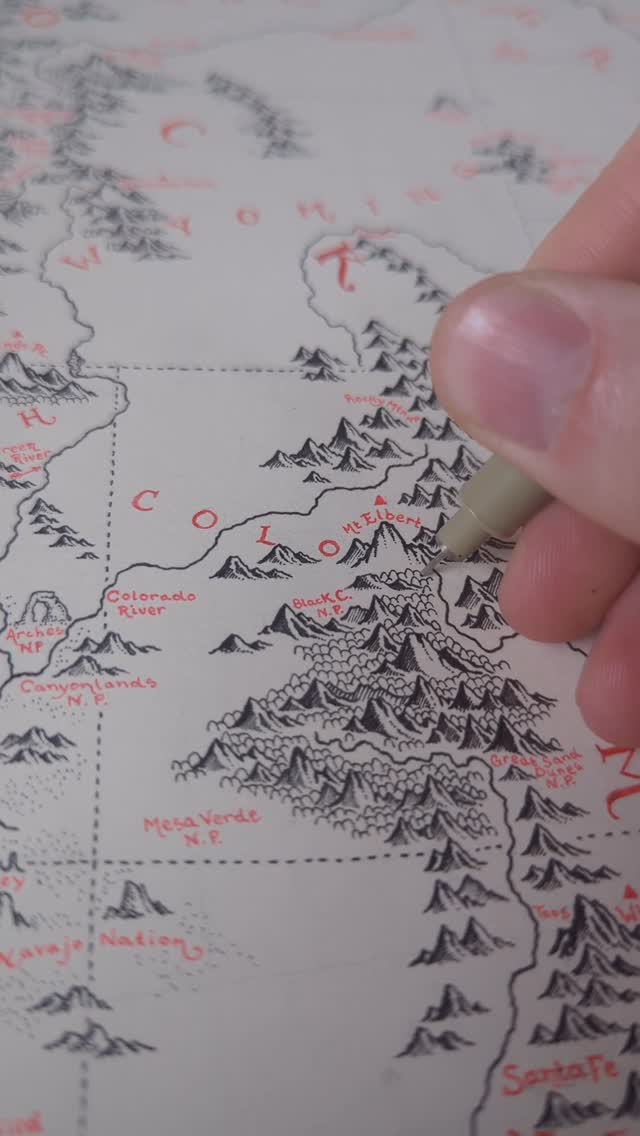 Steward of Maps Facebook ad: Drawn by hand with no ai