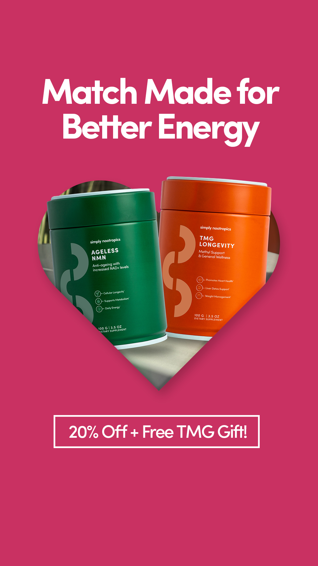 Simply Nootropics Facebook ad
