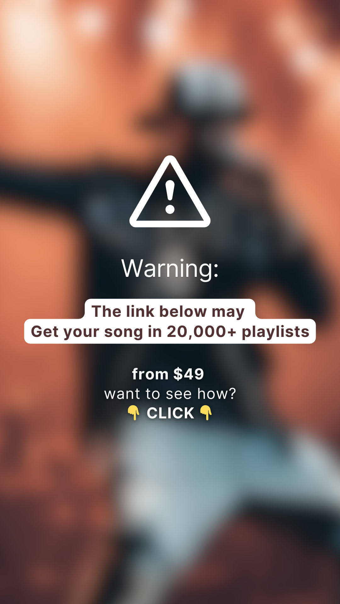 Playlist Booker Facebook ad
