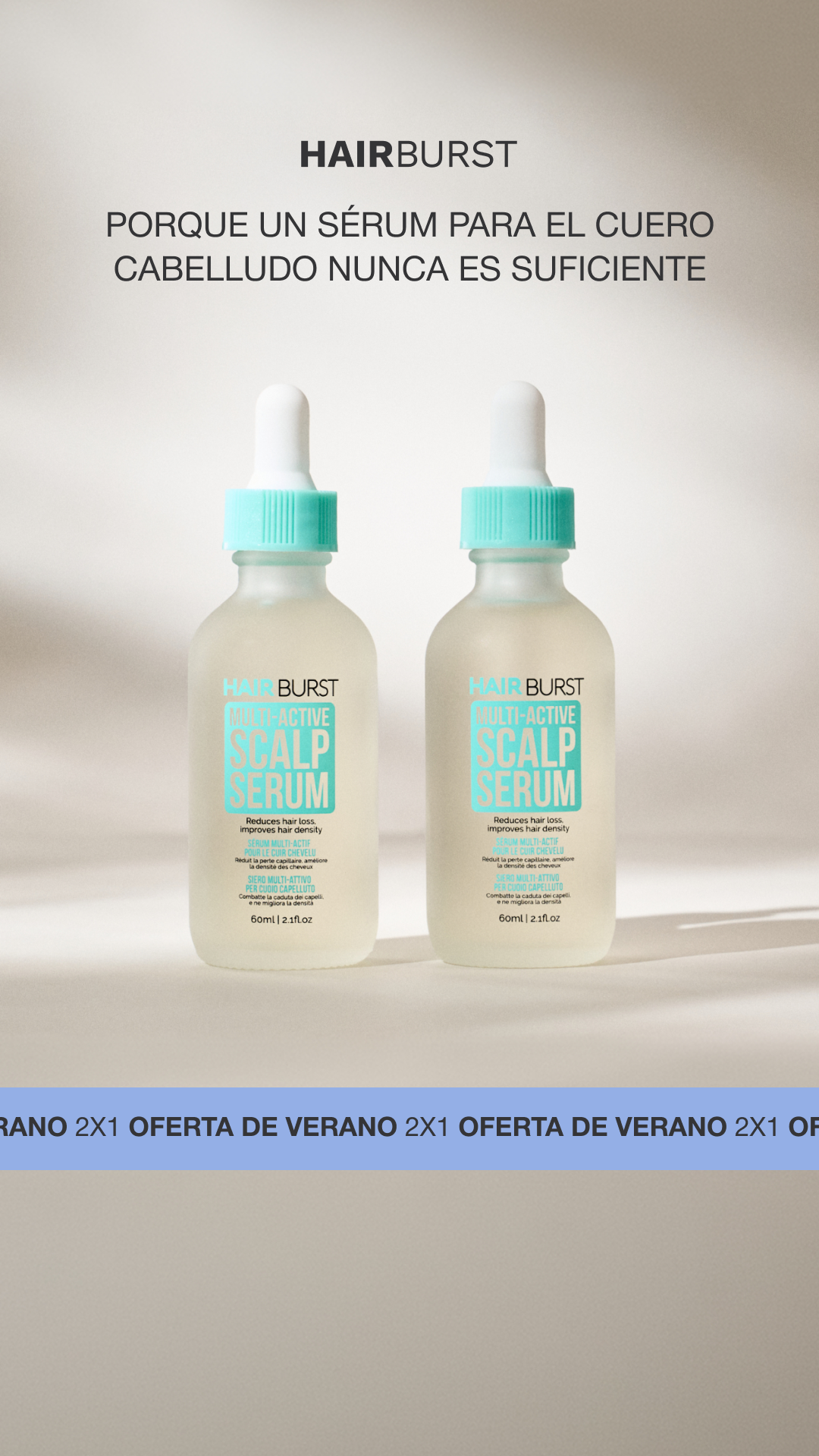 Hairburst España Facebook ad