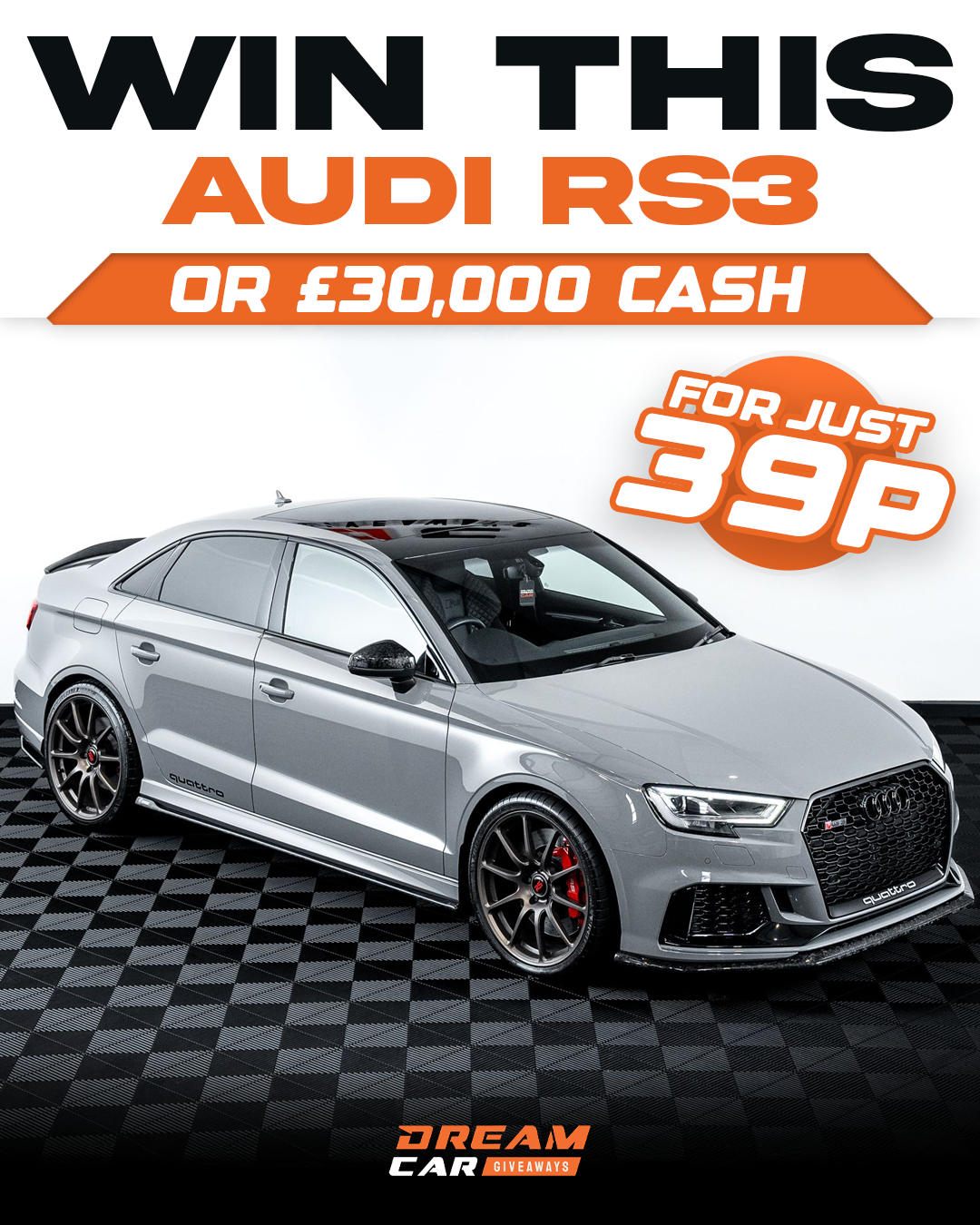 Dream Car Giveaways Facebook ad