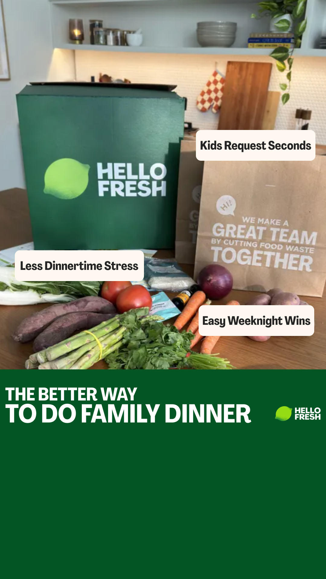 HelloFresh Facebook ad