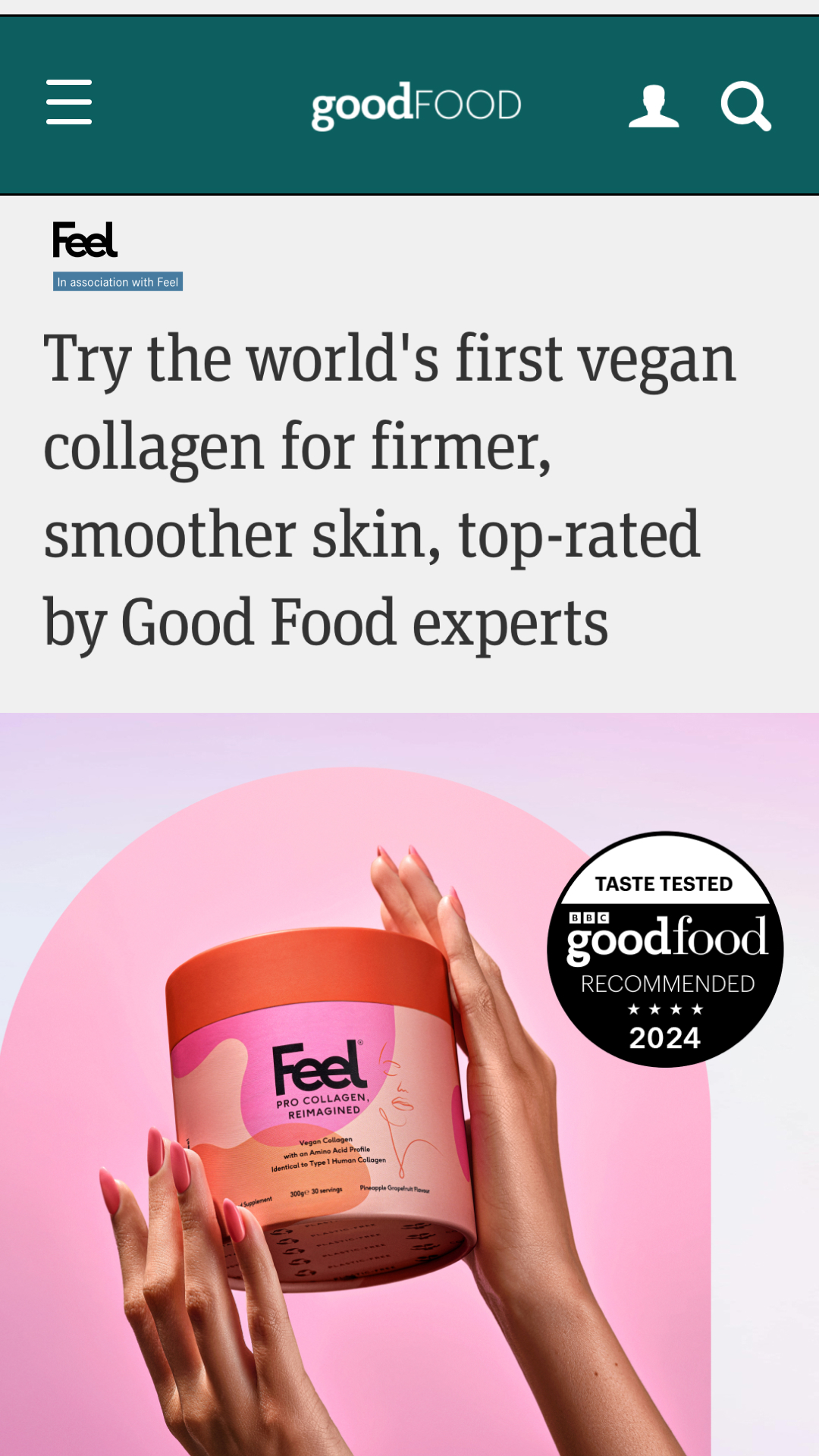 Feel Facebook ad