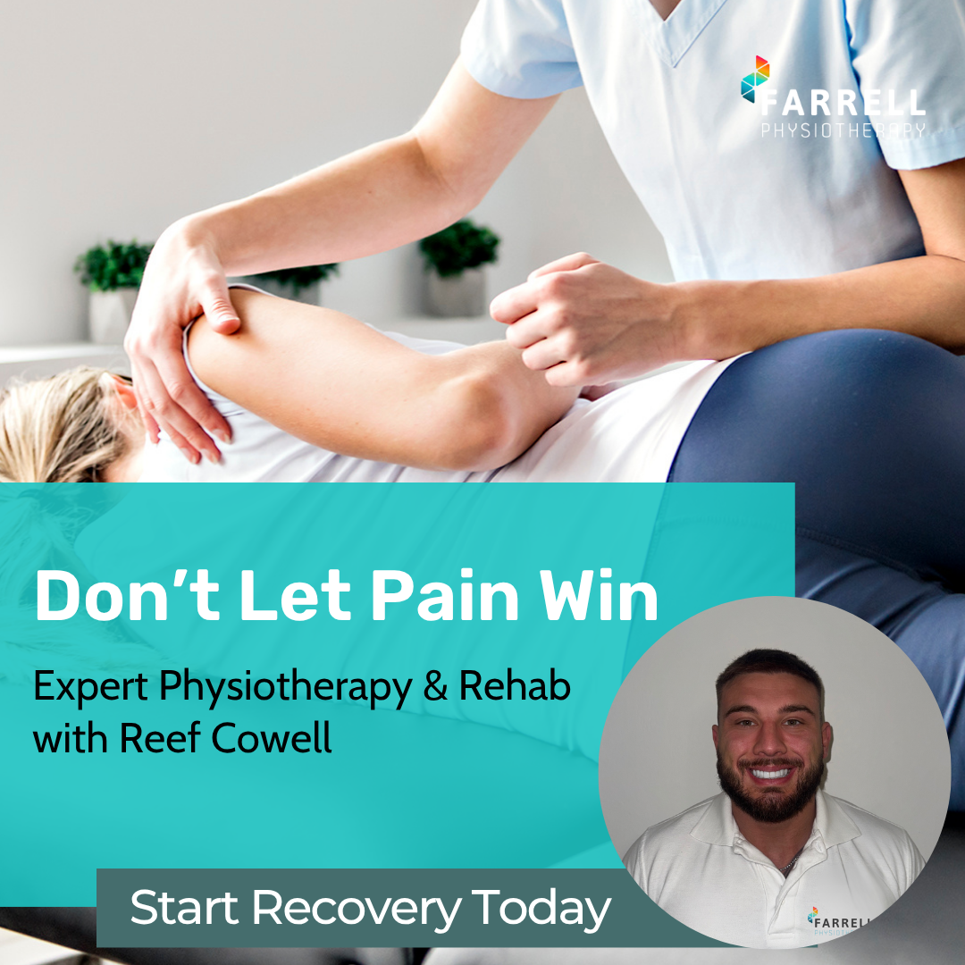 Farrell Physiotherapy Facebook ad: Don’t Let Pain Hold You Back