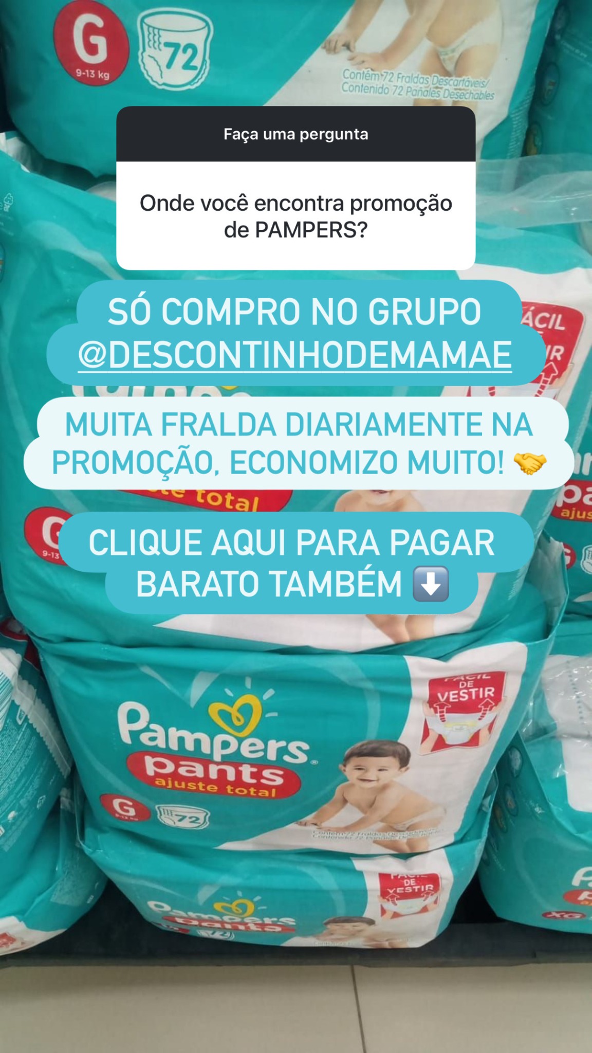 Descontinhomamãe Facebook ad: Descontinho de Mamãe