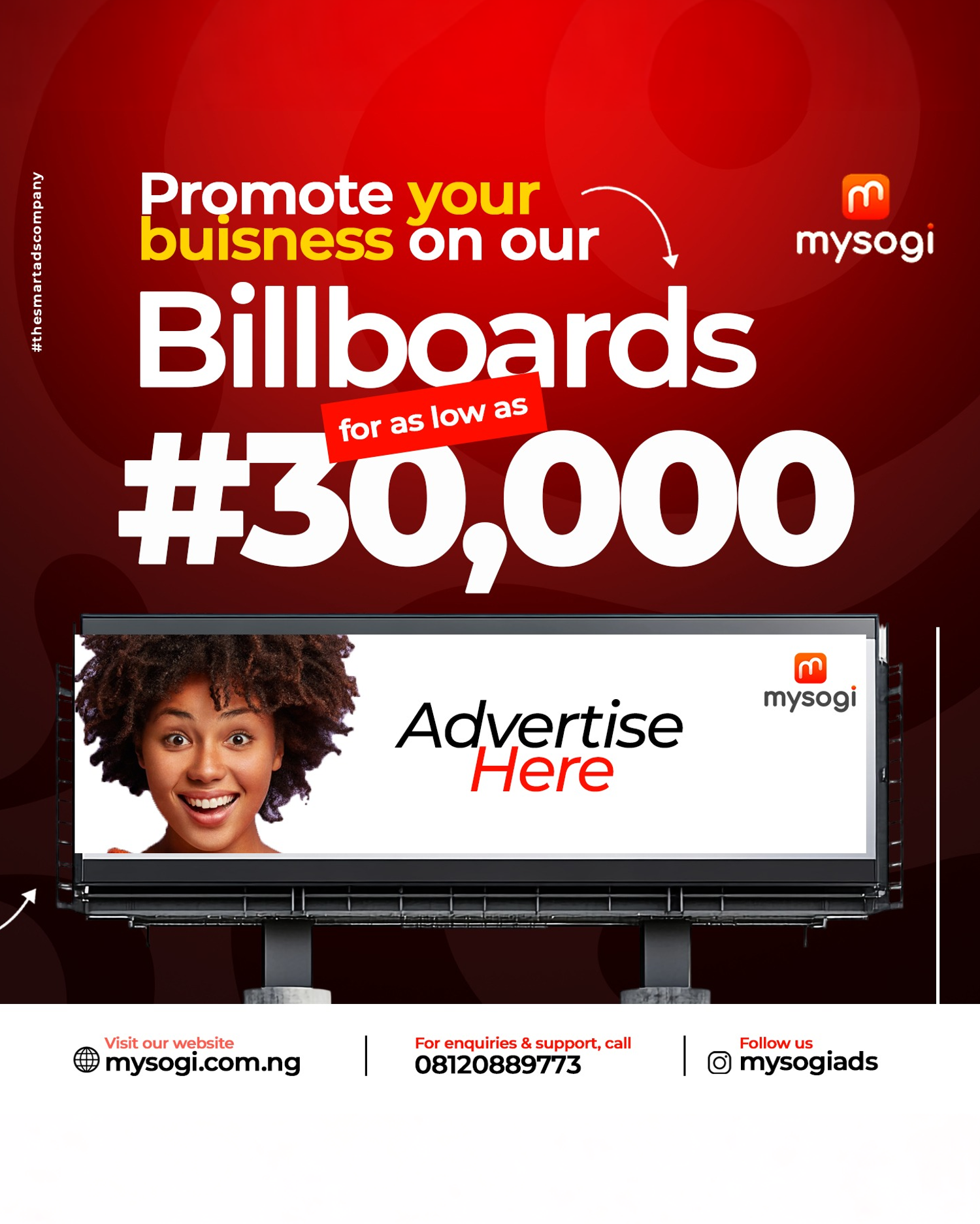 Mysogi Ads Facebook ad: Take your brand to the next Level with Mysogi Ads.