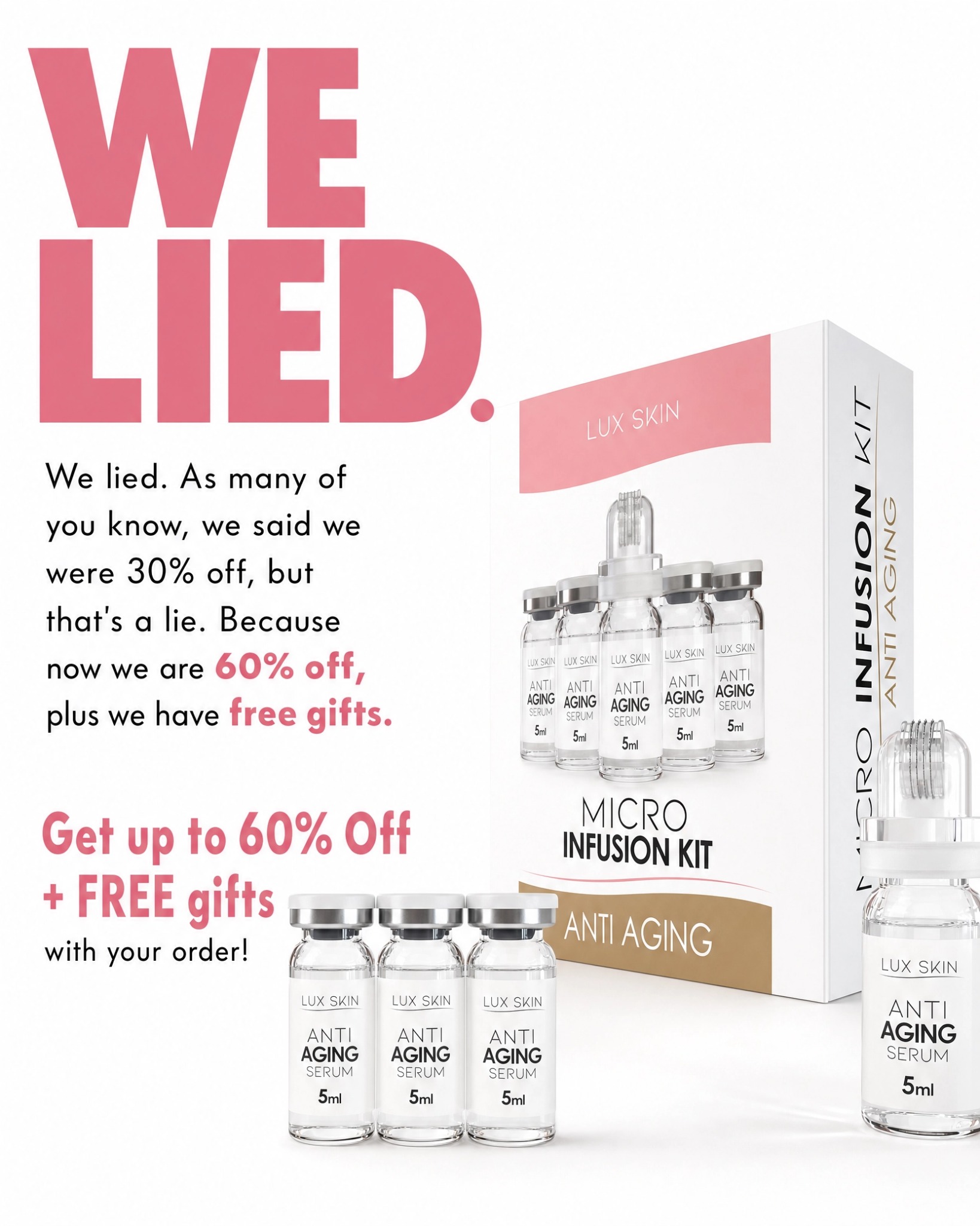 LUX SKIN Facebook ad
