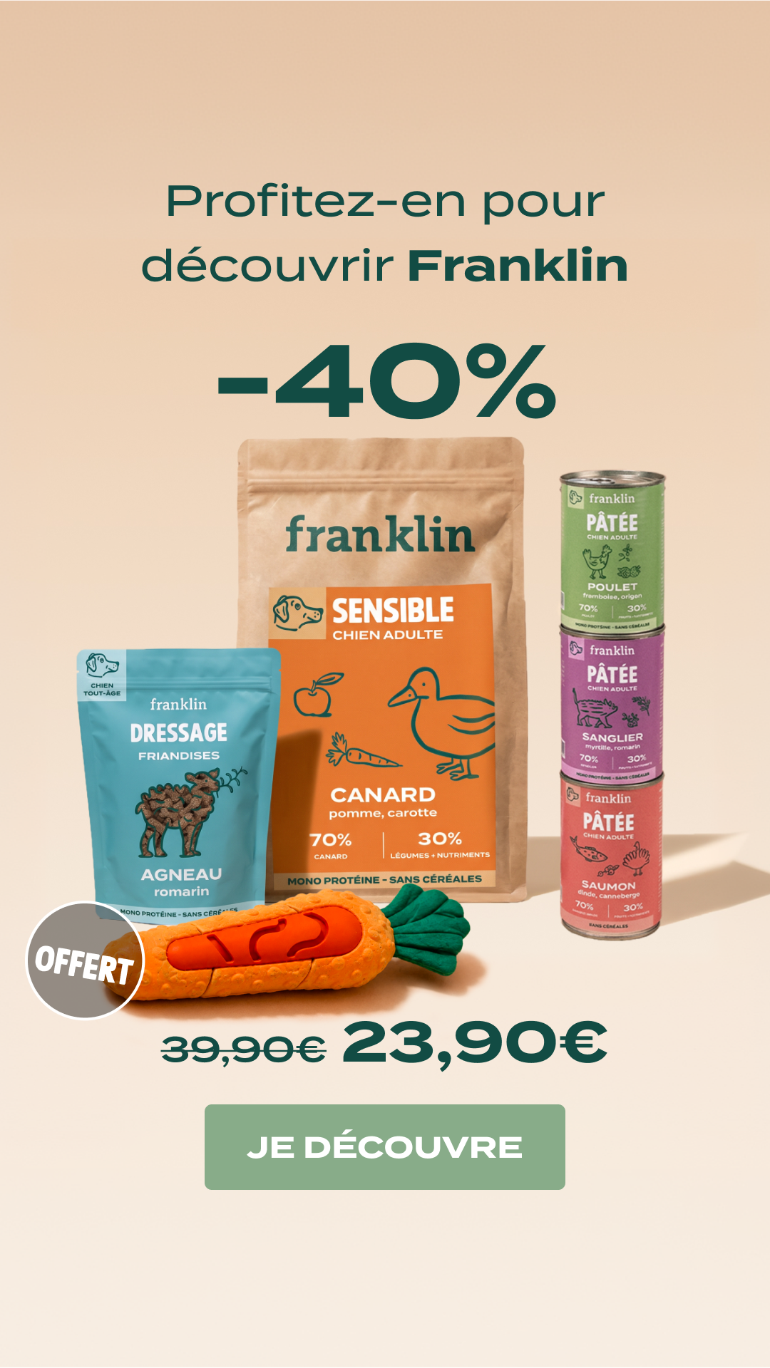 Franklin Pet Food Facebook ad