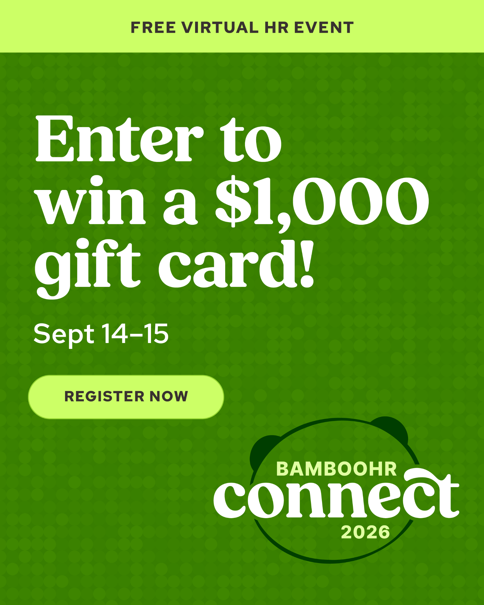 BambooHR Facebook ad: Build Your HR Future with Confidence