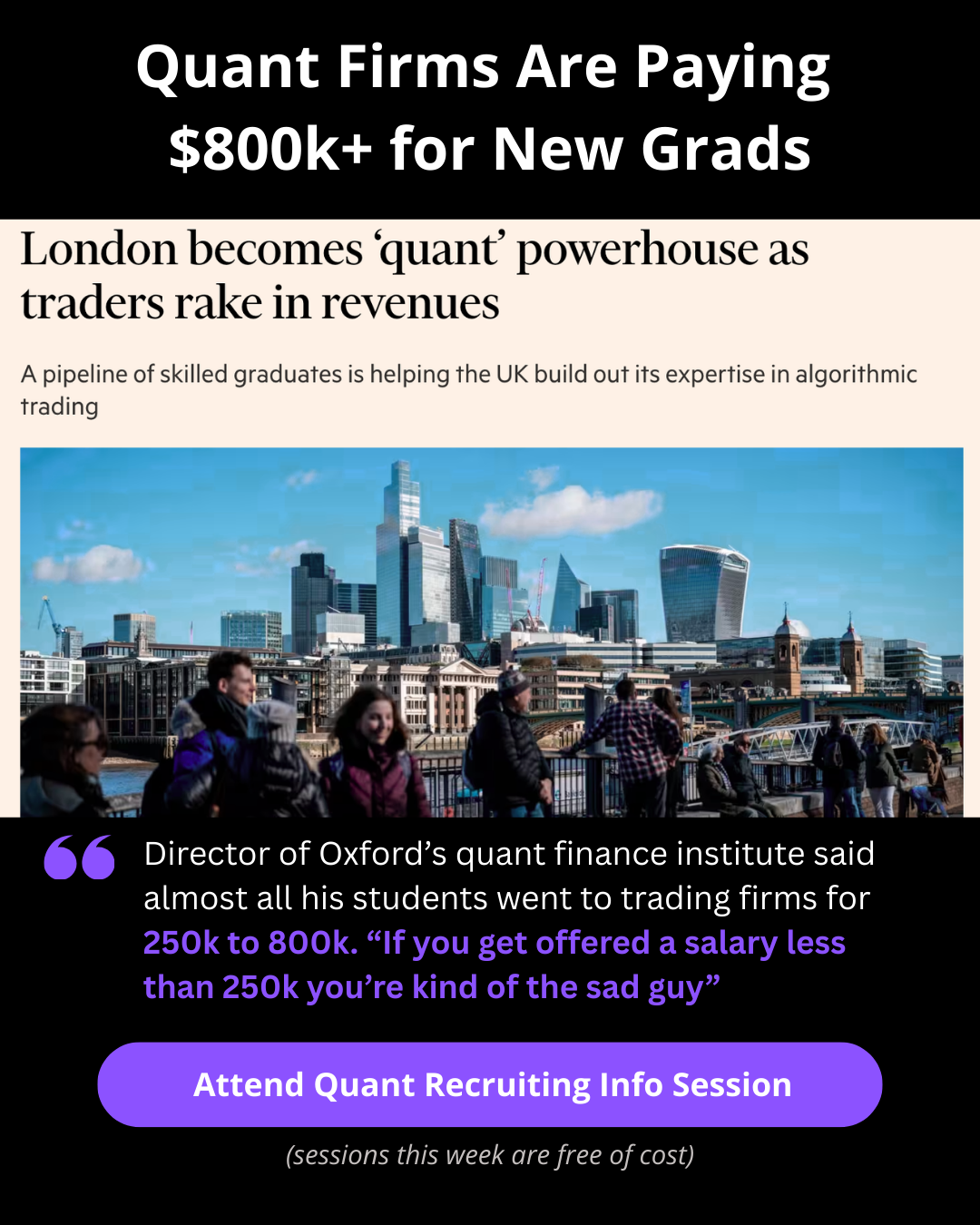 Wall Street Quants Facebook ad