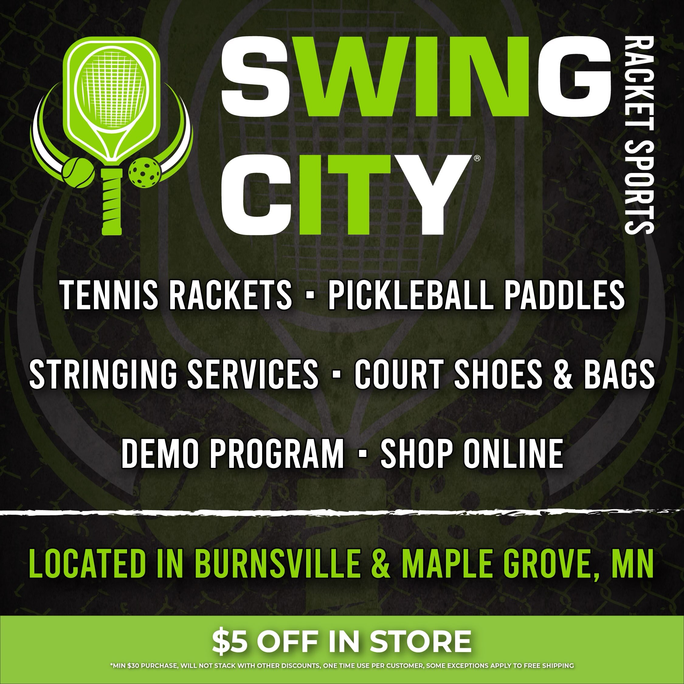Swing City Racket Sports Facebook ad: Home | Swing City Racket Sports