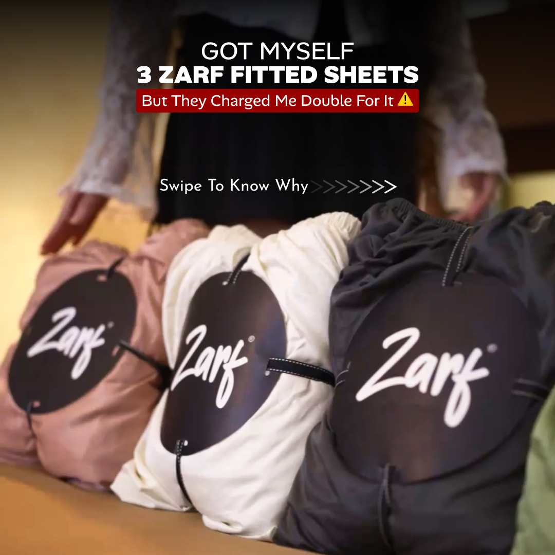 Zarf Studios Facebook ad: Shark Ashneer's Favorite Grip-Fit Cooling Bedsheets, made…
