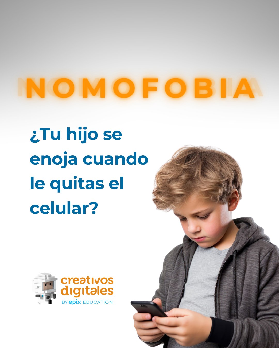 Creativos Digitales Facebook ad: ¿Tu hijo se enoja cuando le quitás el…