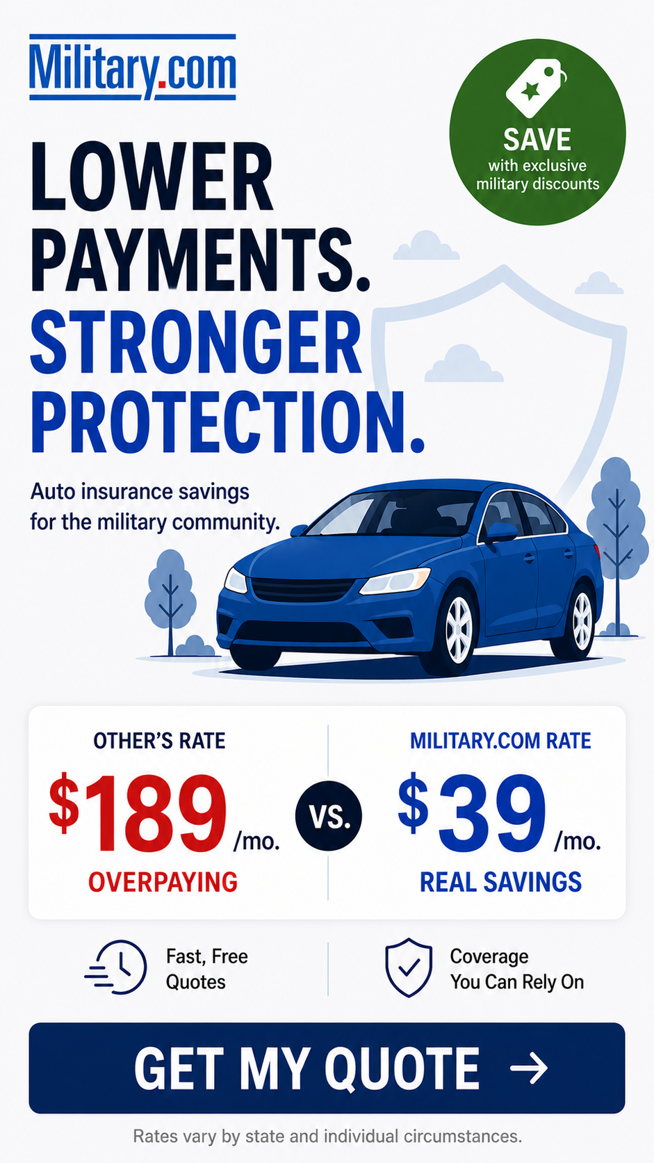 Military.com Facebook ad
