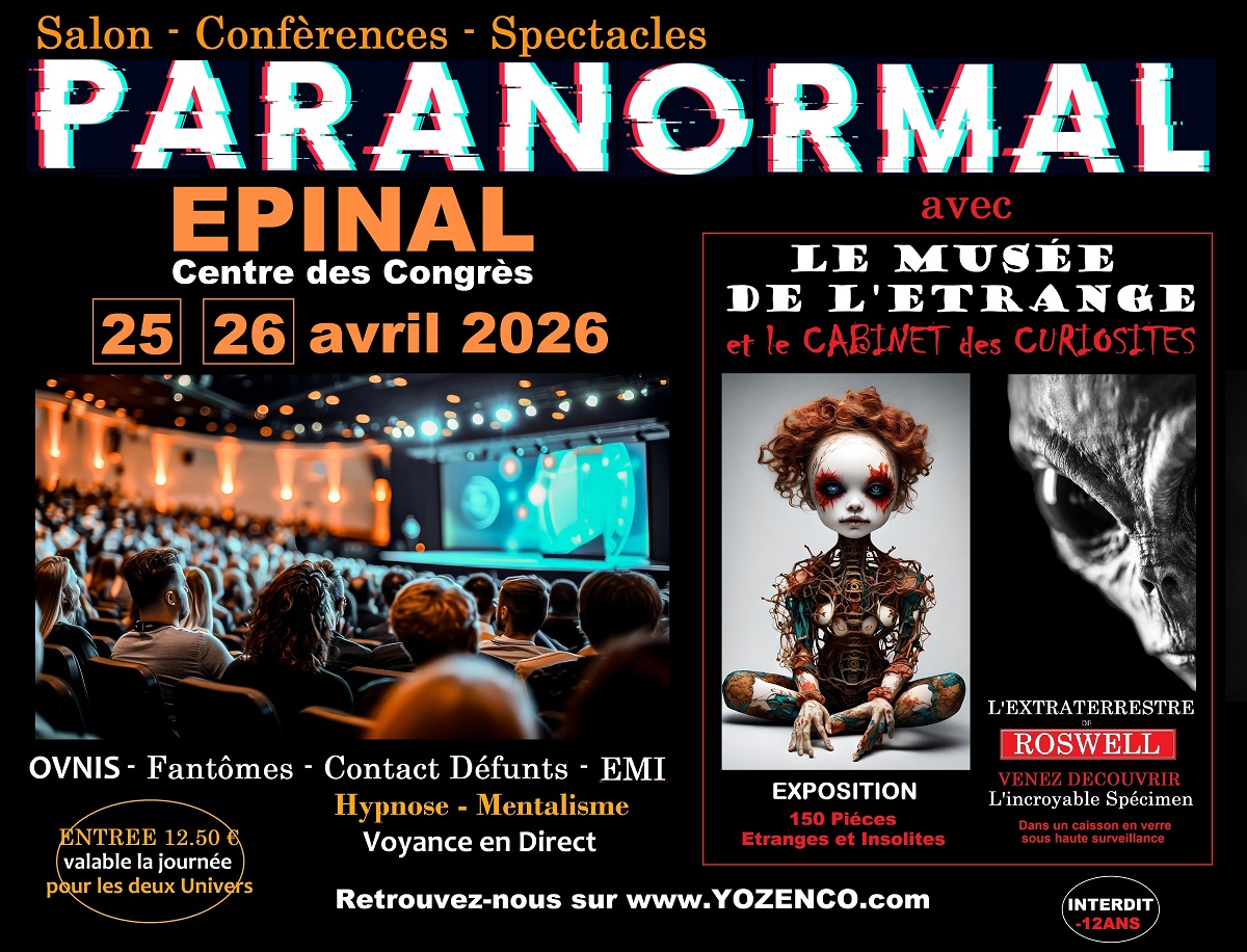 Salons du Paranormal Facebook ad: EPINAL - Salon du Paranormal au Centre des Congrès - AVRIL…