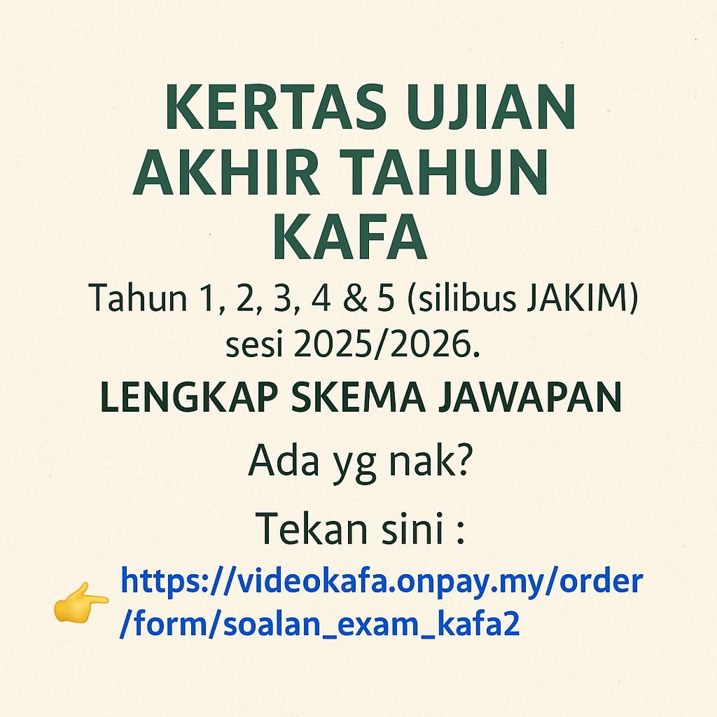 Video Silibus KAFA Facebook ad: Mudah Ulangkaji, Siap Skema Sekali!