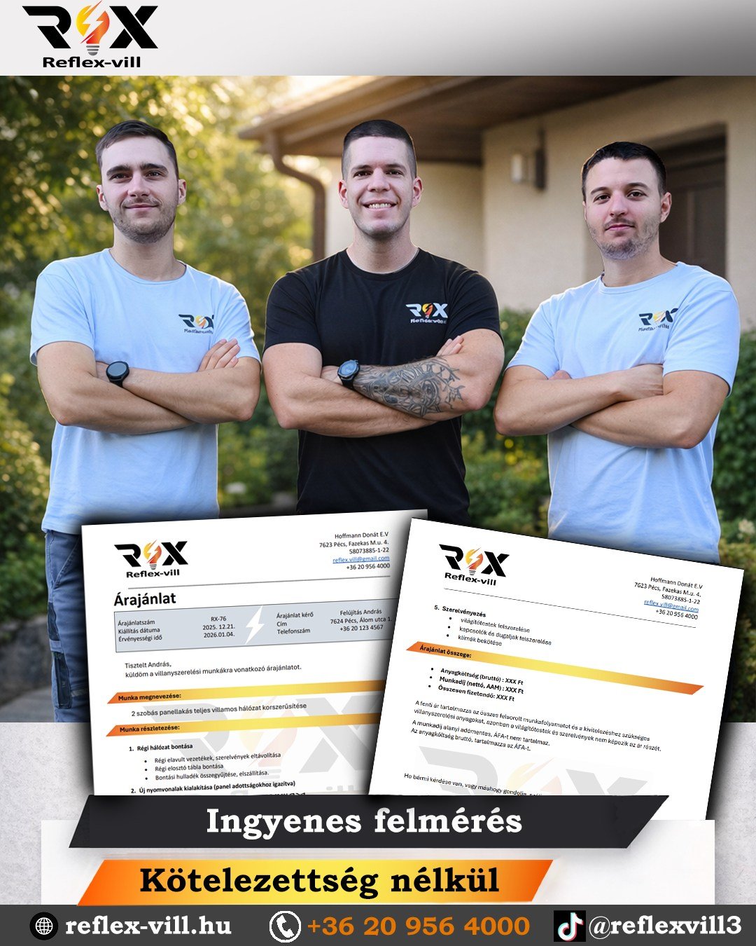 Reflex-vill Facebook ad: Villanyfelújítás vagy építkezés előtt állsz?