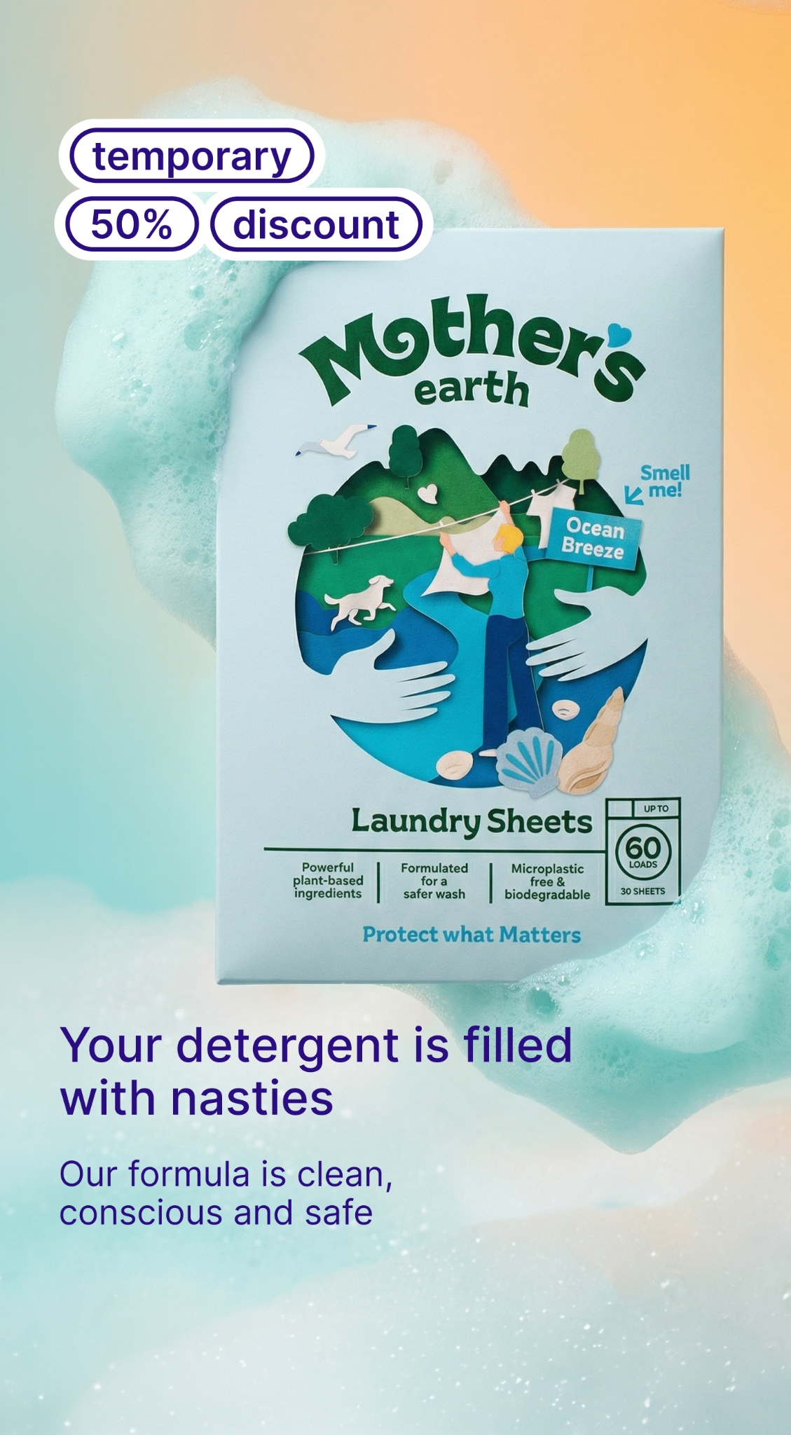 Mothers Earth Facebook ad