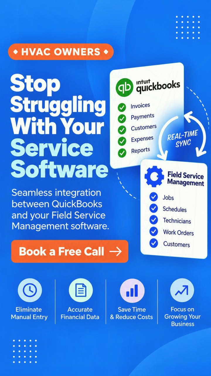 WorkHero Facebook ad: Use AI to Help Manage Your HVAC Back Office