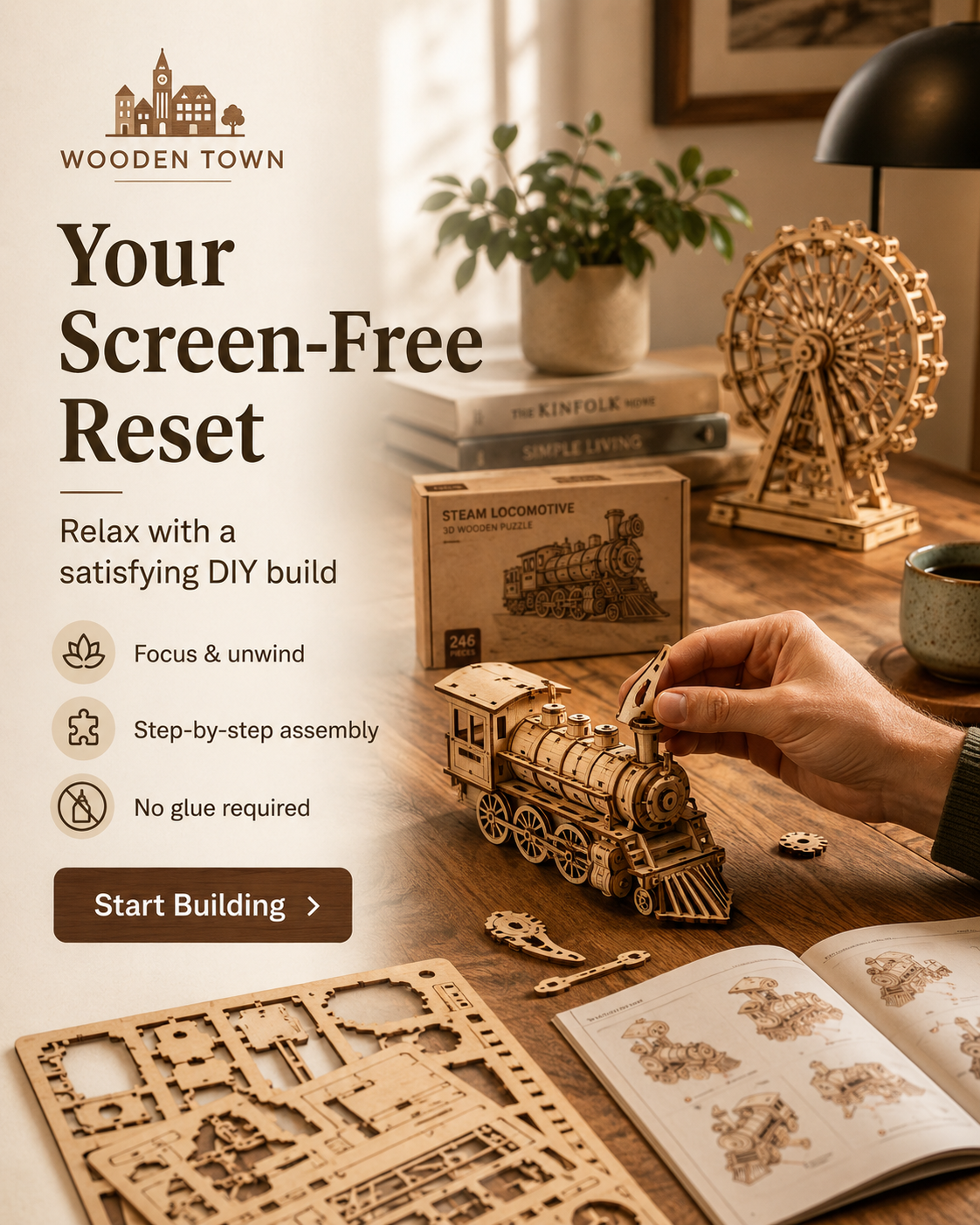 Wooden-Town.com Facebook ad: The Gift They'll Actually Remember
