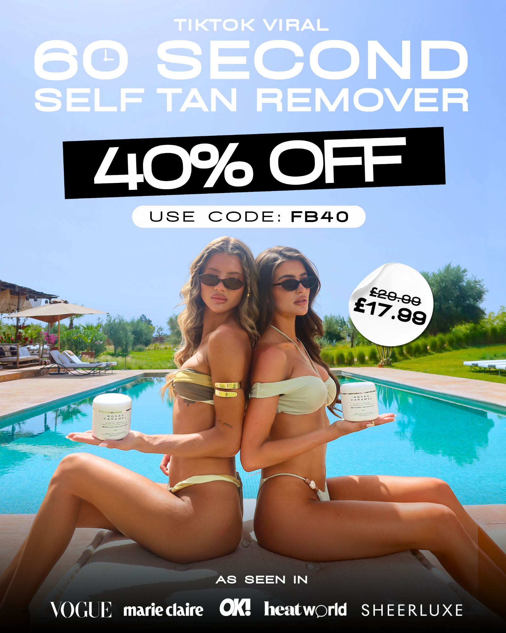Rose & Caramel Facebook ad